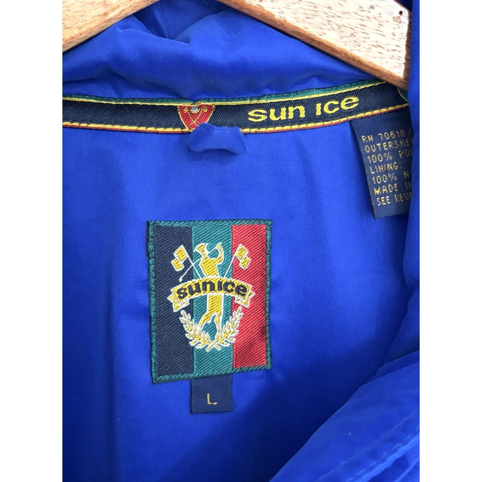 Vintage VINTAGE Sunice Blackwolf run Golf Jacket Blue Adult Large Mens Zip Size US L / EU 52-54 / 3 - 4 Thumbnail
