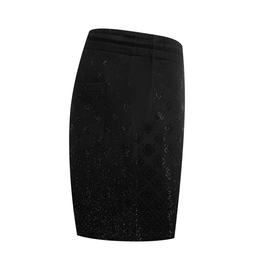 Casablanca o1h1sh10526 Crystal Monogram Sweatshort in Black Size US 36 / EU 52 - 2 Thumbnail