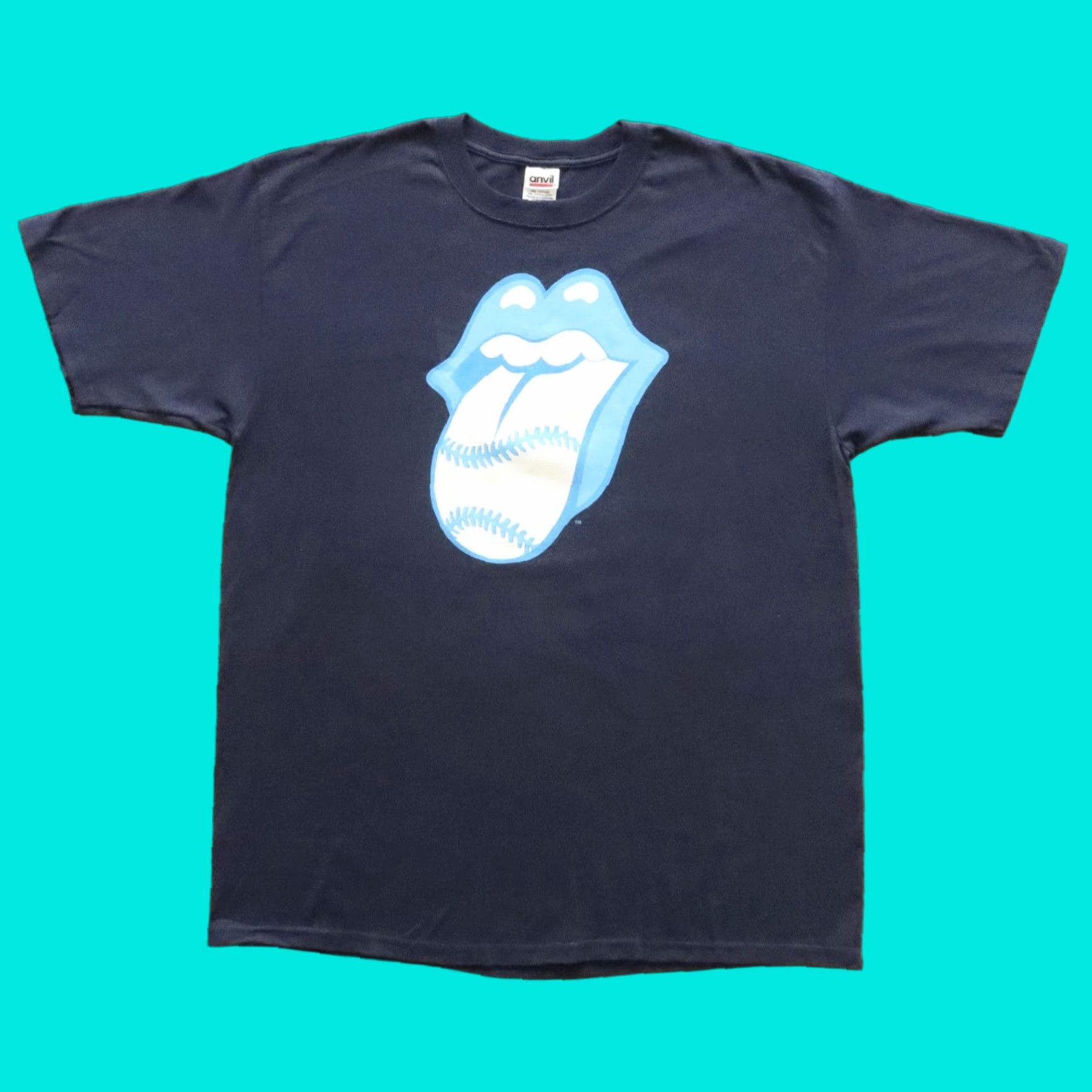 Vintage Vintage The Rolling Stones Toronto Band Tour Tshirt XL Blue Mens T-Shirt Band 80s 90s-style Merchan Size US XL / EU 56 / 4 - 1 Thumbnail