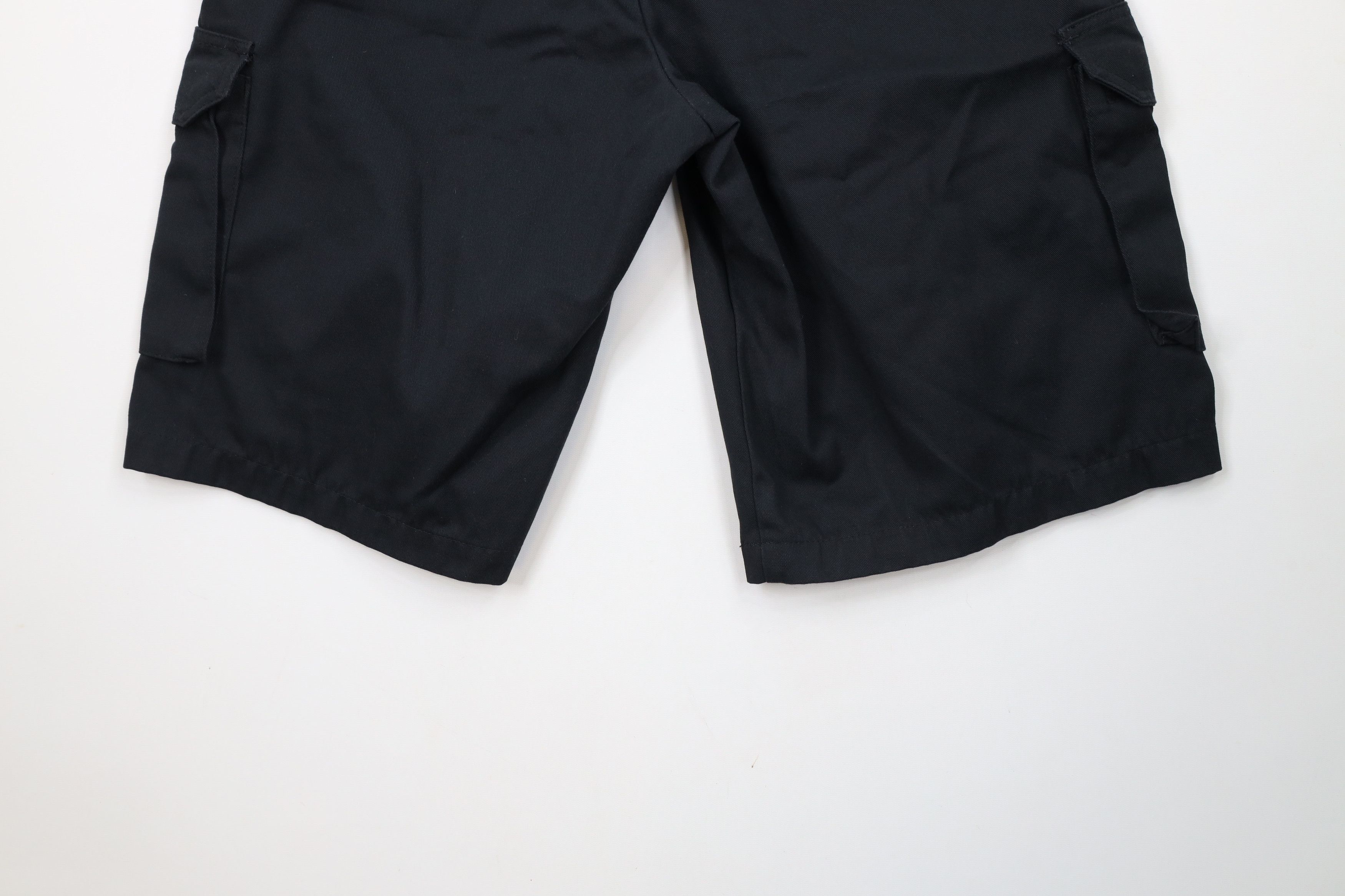 Dickies × Vintage Vintage Y2K Dickies Spell Out Loose Fit Cargo Shorts Black Size US 34 / EU 50 - 13 Thumbnail