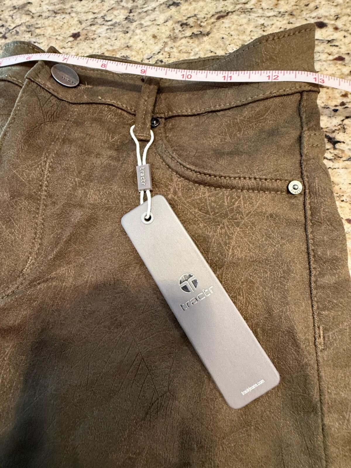 Other Tractr faux suede brown country western skinny jeans SZ 2/26 Size 26" / US 2 / IT 38 - 10 Thumbnail