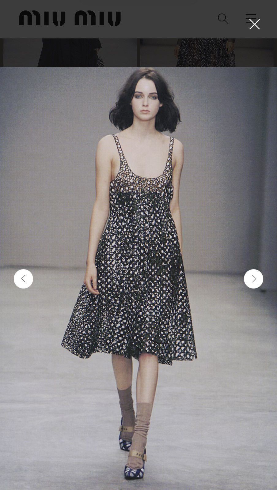 Miu Miu Miu Miu Spring Summer 2001 Runway Dress Size M / US 6-8 / IT 42-44 - 2 Thumbnail