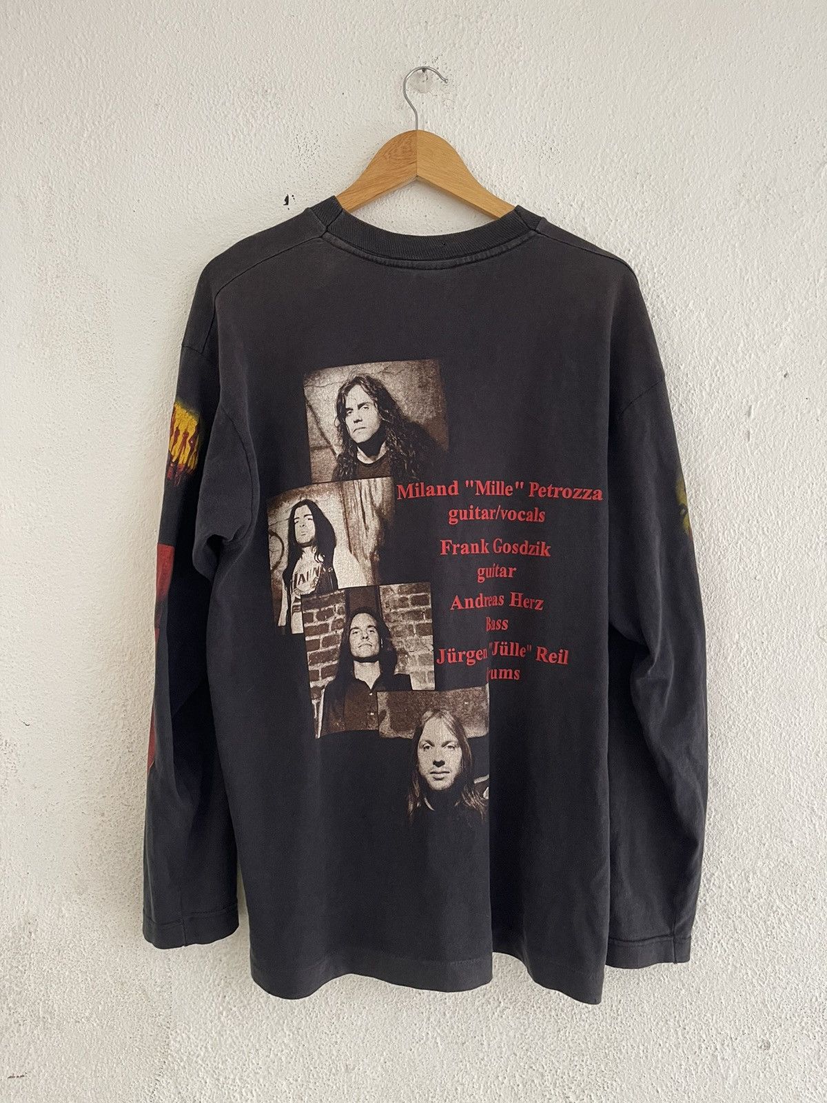 Band Tees × Vintage Vintage 1993 Kreator Line Up Longsleeve Size US L / EU 52-54 / 3 - 2 Thumbnail