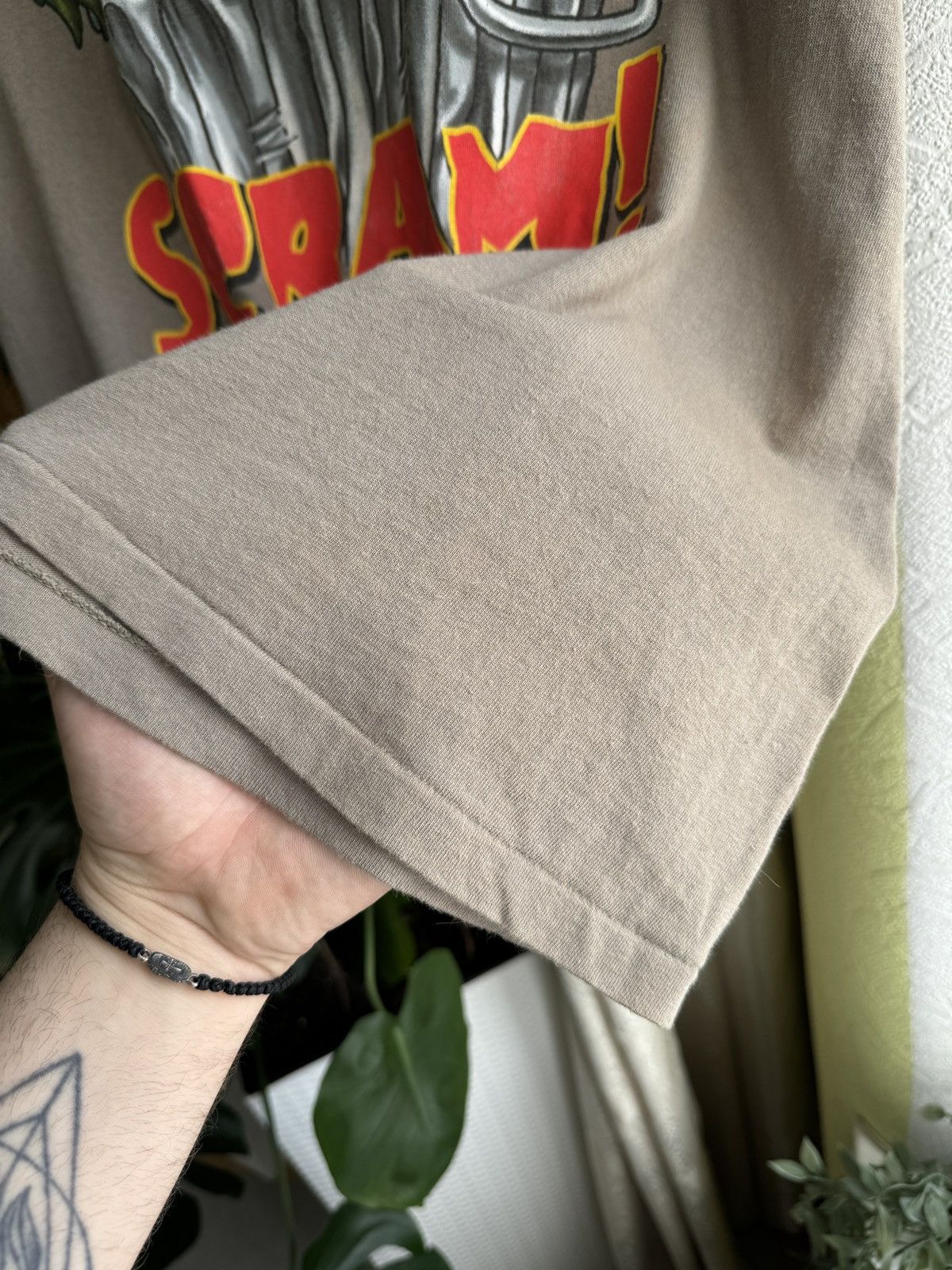 Changes Vintage 90s Sesame Street Scram Jim Hanson T-Shirt Khaki Size US L / EU 52-54 / 3 - 8 Thumbnail
