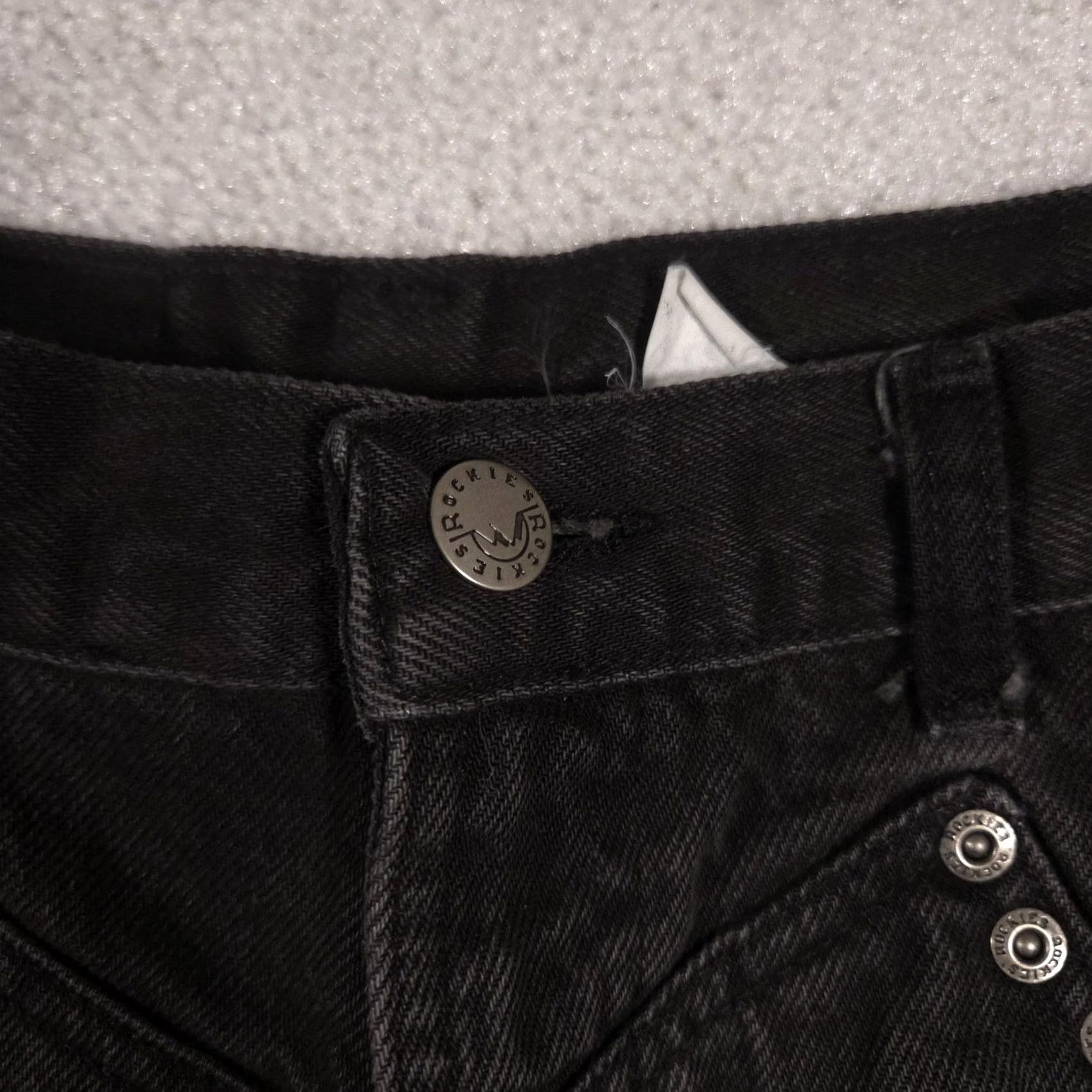 Vintage VINTAGE Rockies Jeans Womens 13 T Black High Rise Mom Western Tapered Denim 90s Size 34" / US 12 / IT 48 - 6 Thumbnail