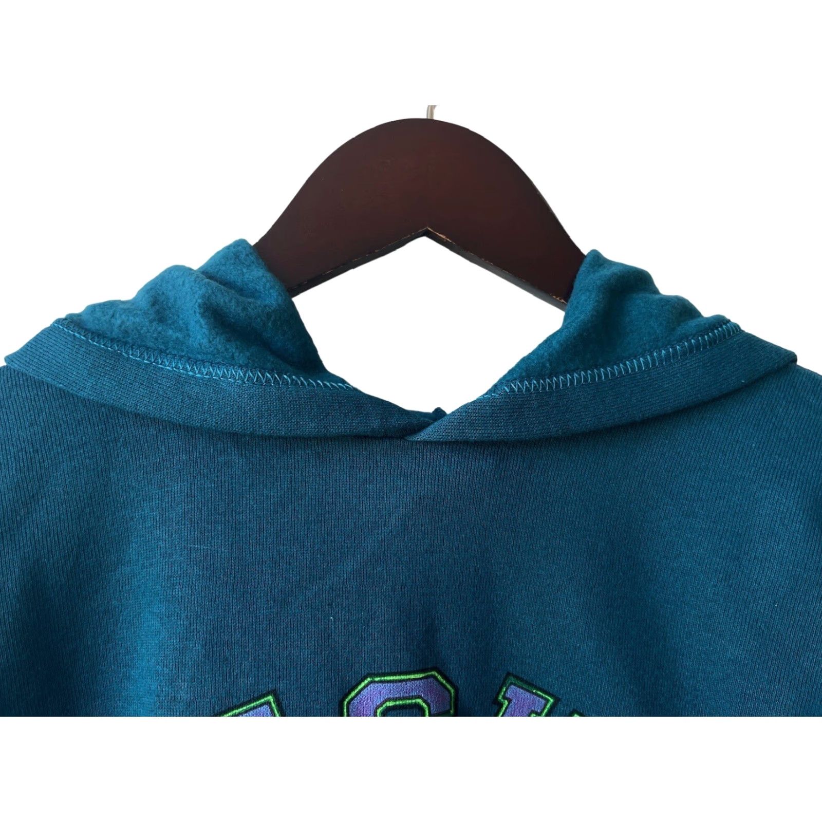 Vintage VINTAGE Signal Hoodie Mens 90s Deadstock NWOT Large Front Graphic Teal Made in USA Blue Shirt? Size US M / EU 48-50 / 2 - 2 Thumbnail