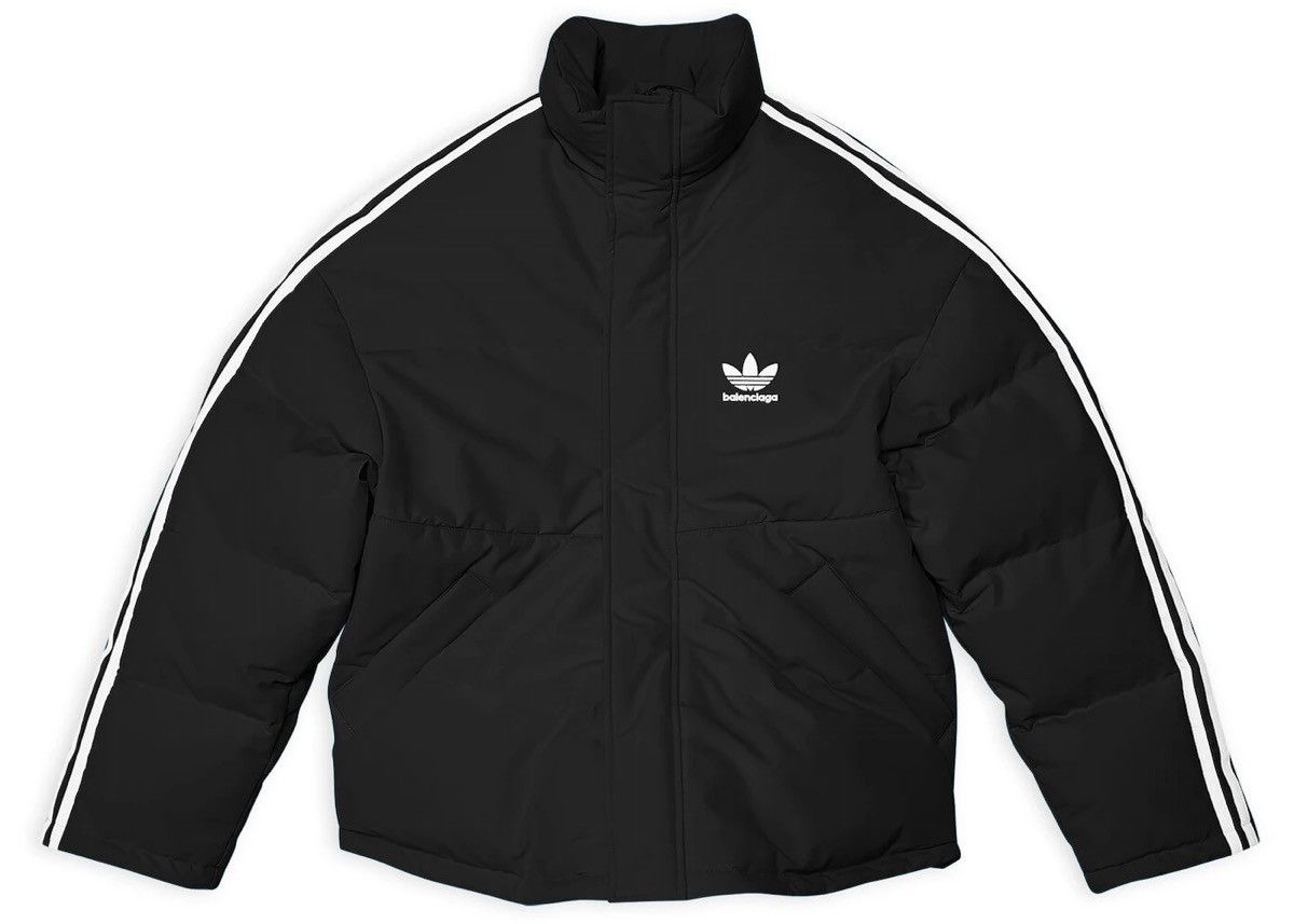 image of Adidas Puffer Jacket in Black, Women's (Size Small)