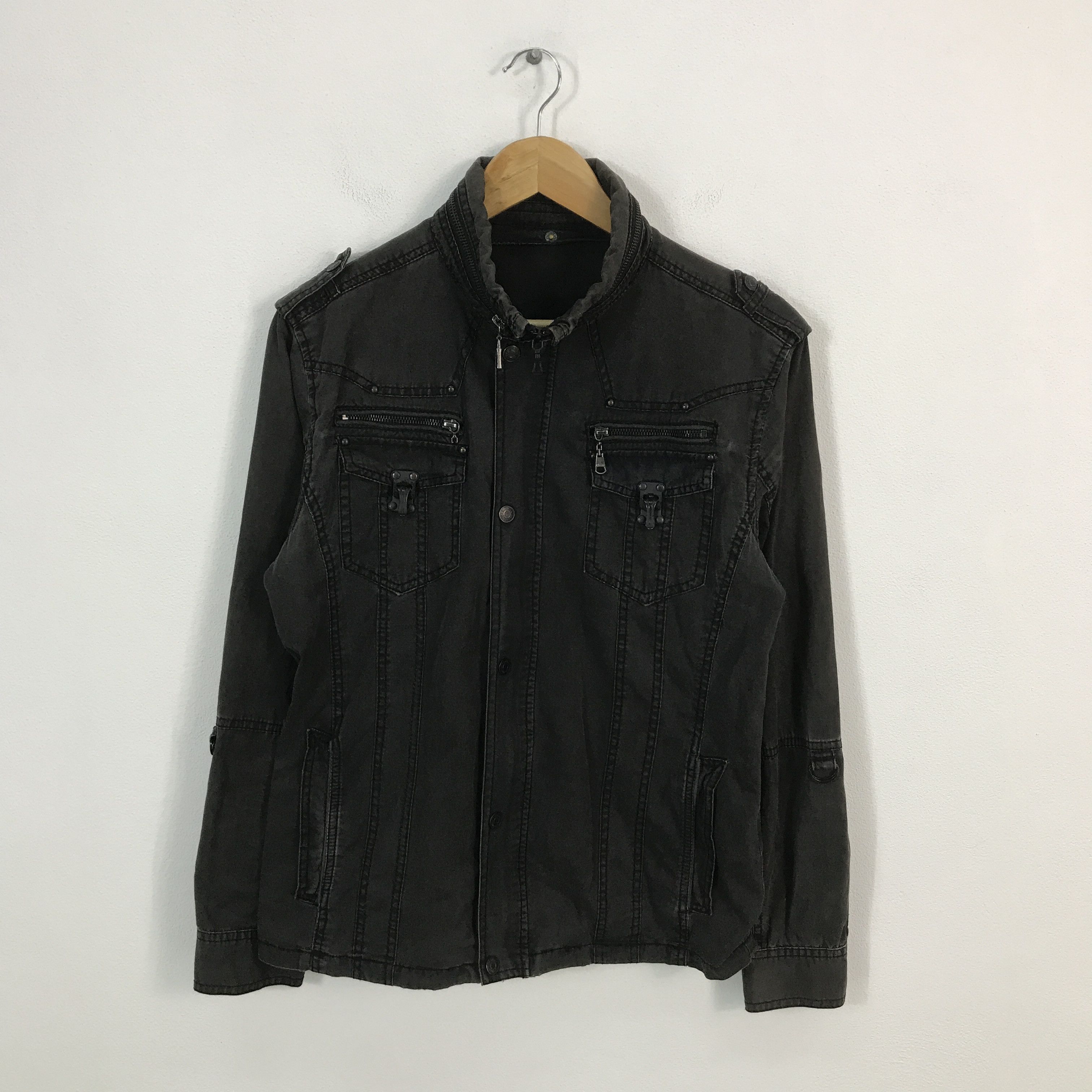 In The Attic × Japanese Brand In The attic black Faded zipper jacket japanese brand Size US L / EU 52-54 / 3 - 1 Thumbnail