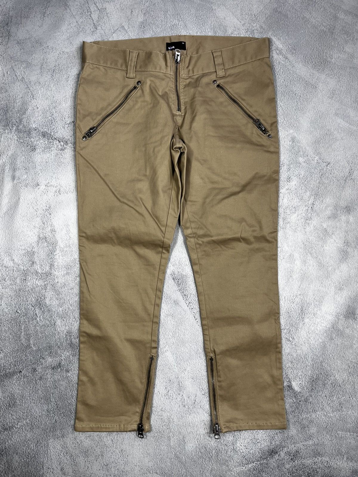 Japanese Brand Vintage Y2K Avant Garde style zip pants bondage opium 44 Size 30" / US 8 / IT 44 - 1 Thumbnail