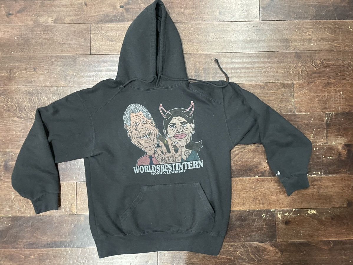 Nike × Vintage Bill Clinton X Monica Lewinsky “Best Intern” Hoodie Size US L / EU 52-54 / 3 - 1 Thumbnail