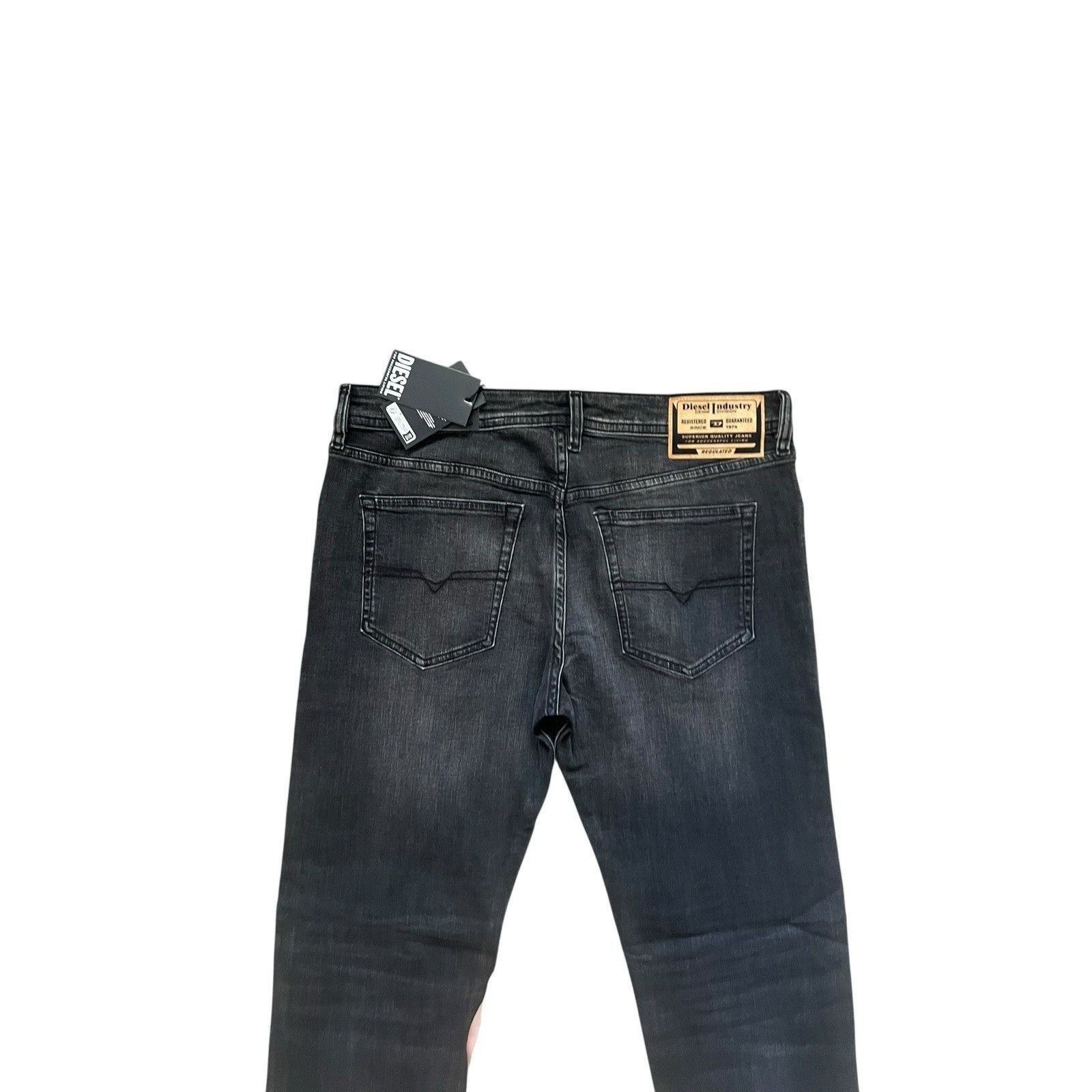 Diesel Diesel Mens Buster Tapered Jeans RB063 Black $225 Size 36/32 Size US 36 / EU 52 - 3 Thumbnail