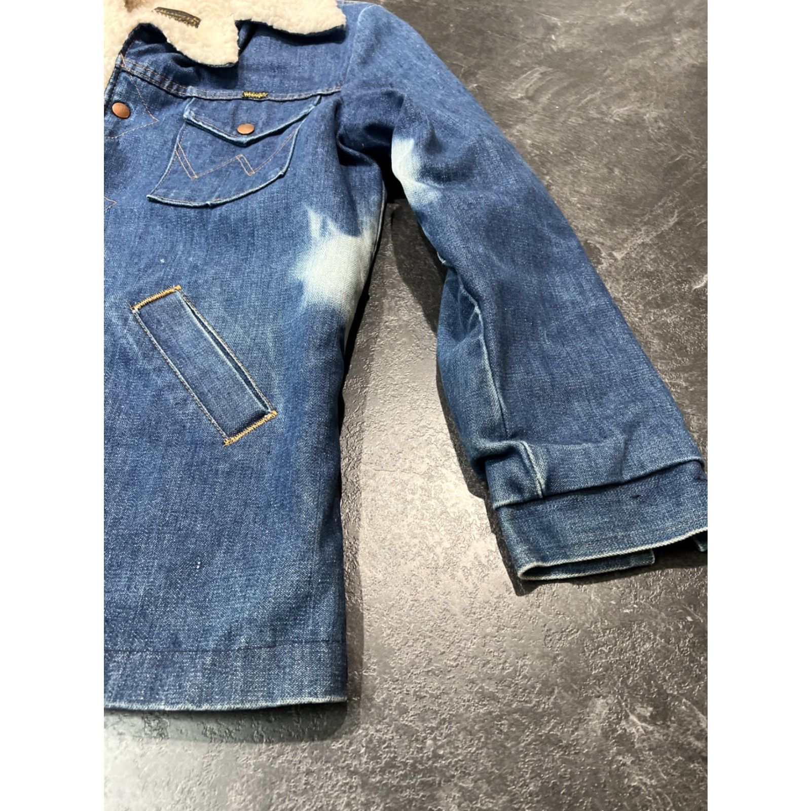 Wrangler VINTAGE Wrangler Denim Chore Jacket Sherpa Lined Casual Coat M Blue 80s Mens Size US M / EU 48-50 / 2 - 5 Thumbnail