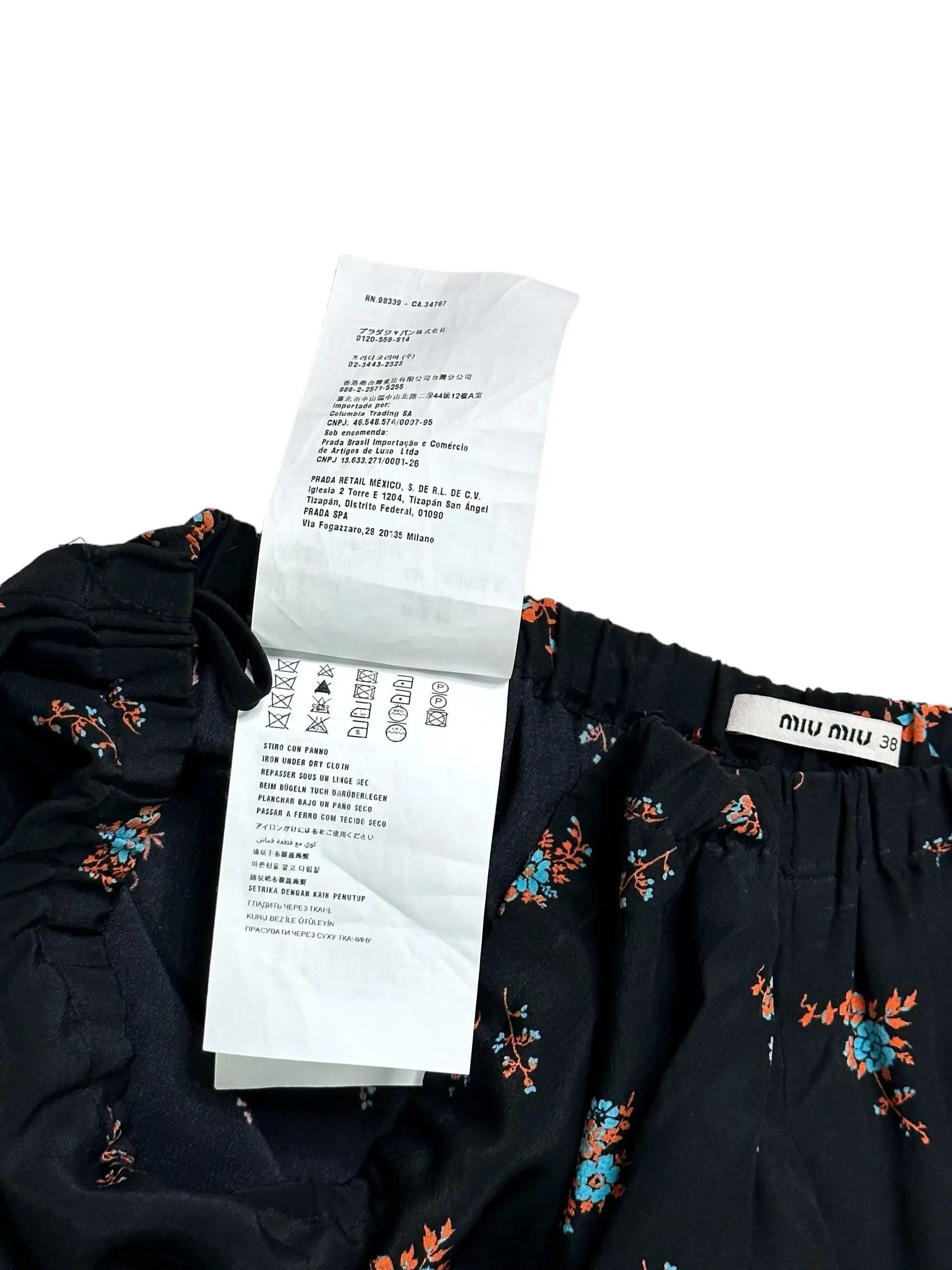 Miu Miu Miu Miu flowers print skirt Size 38" / US 16 / IT 52 - 5 Thumbnail