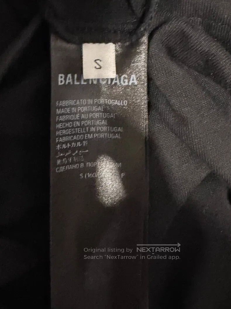 Balenciaga Balenciaga Black rhinestone logo short sleeve T-shirt Size US S / EU 44-46 / 1 - 4 Thumbnail
