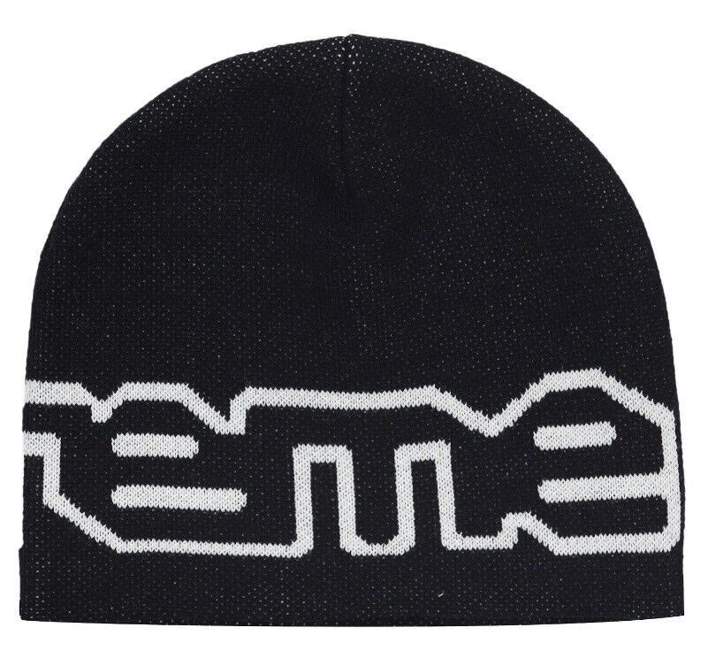 Supreme NWT Supreme Wrap Logo Beanie - Black Size ONE SIZE - 2 Thumbnail