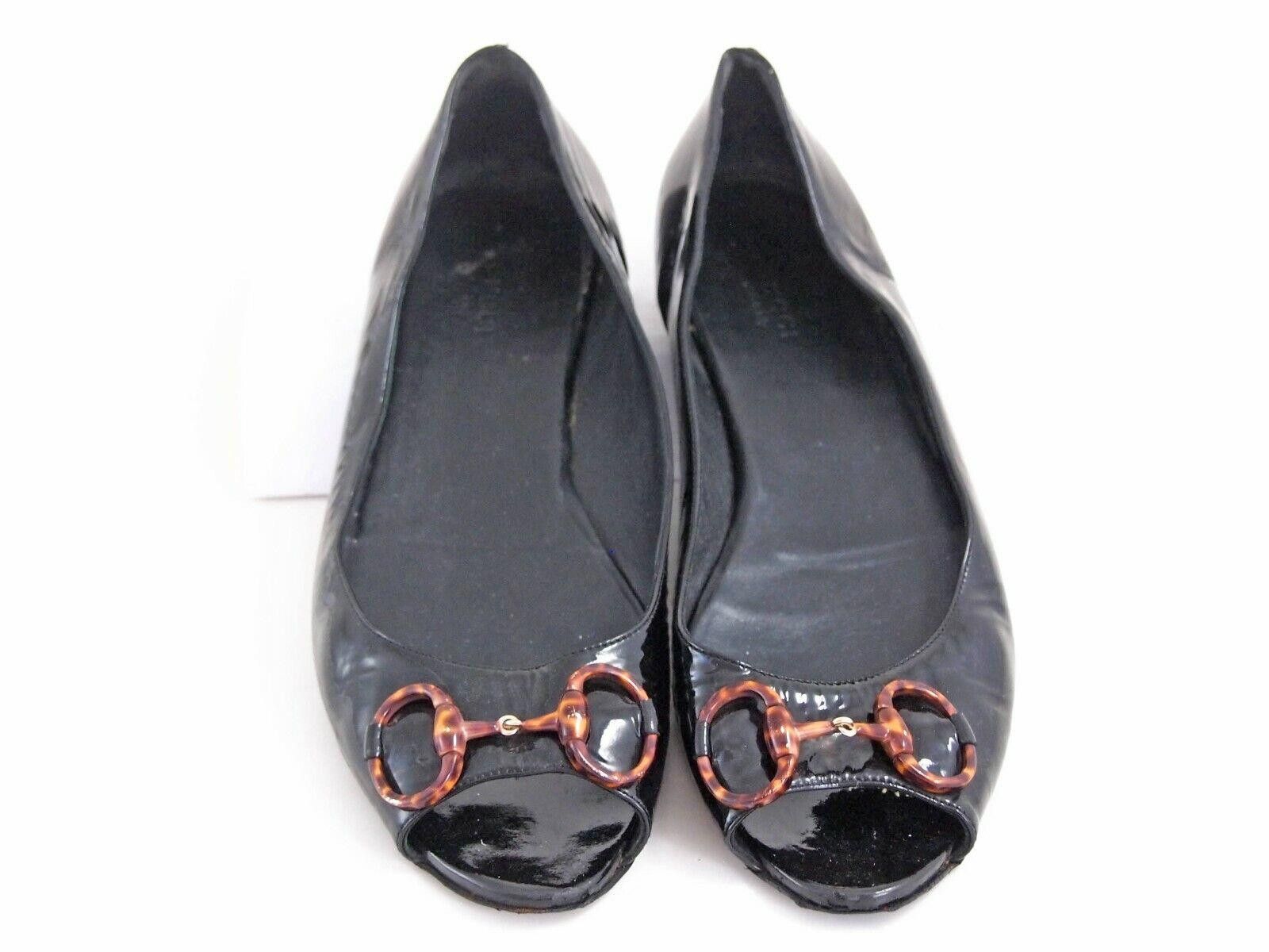 Gucci Gucci Horsebit Flats Black Patent Leather EU 39.5 US 9.5 Size US 9.5 / IT 39.5 - 3 Thumbnail