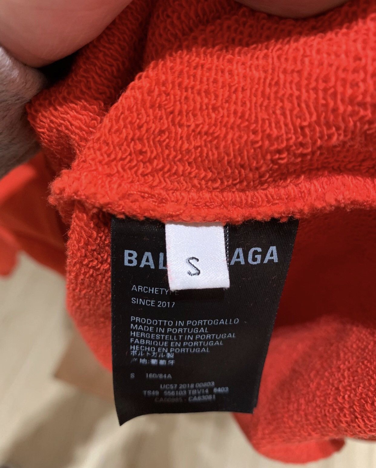 Balenciaga Balenciaga letter wave print loose hooded sweatshirt2412- Size US S / EU 44-46 / 1 - 5 Thumbnail