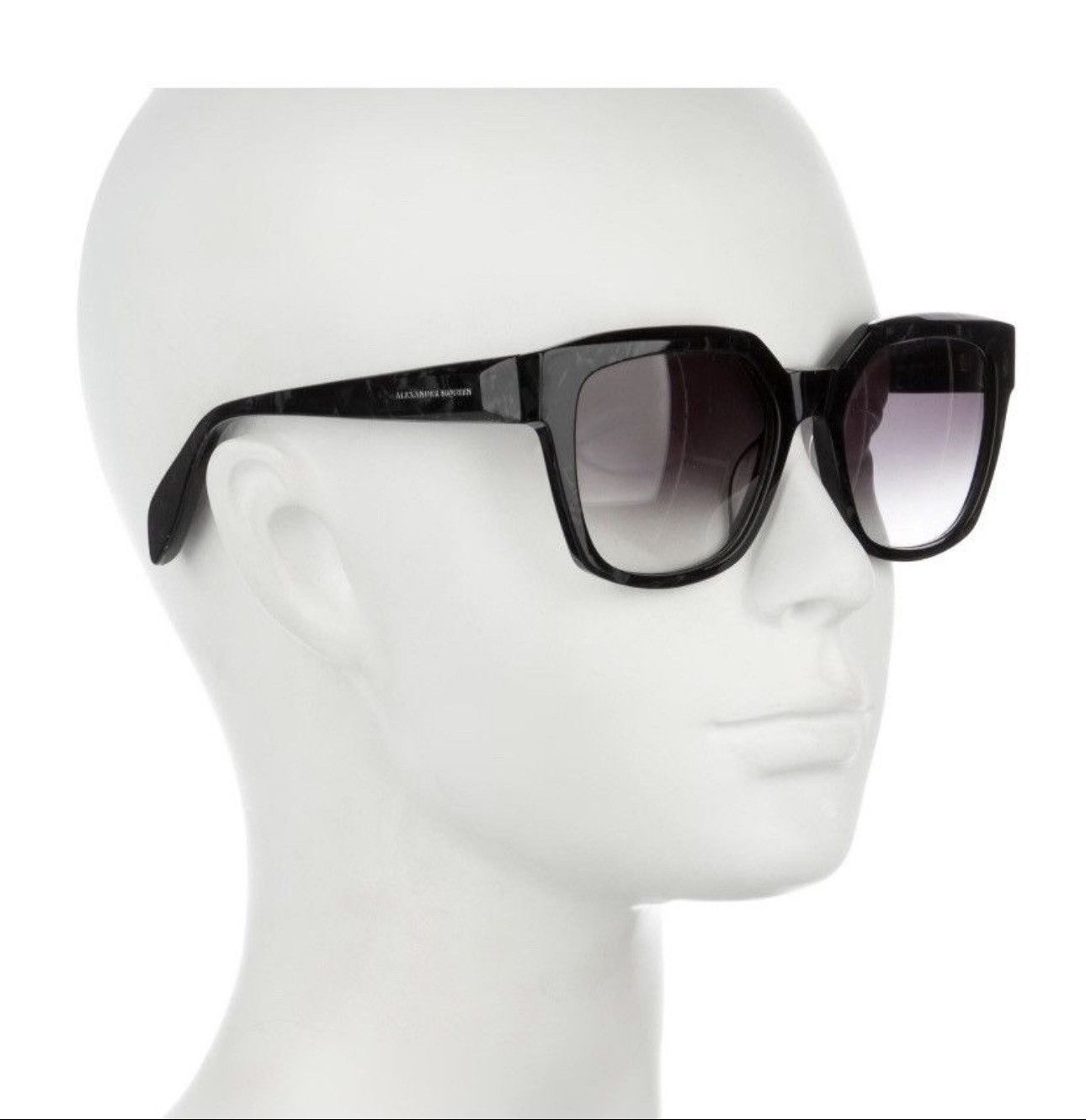 Alexander McQueen Alexander McQueen Sunglasses OS UNI Black Carbon AM0042S​ Size ONE SIZE - 3 Thumbnail