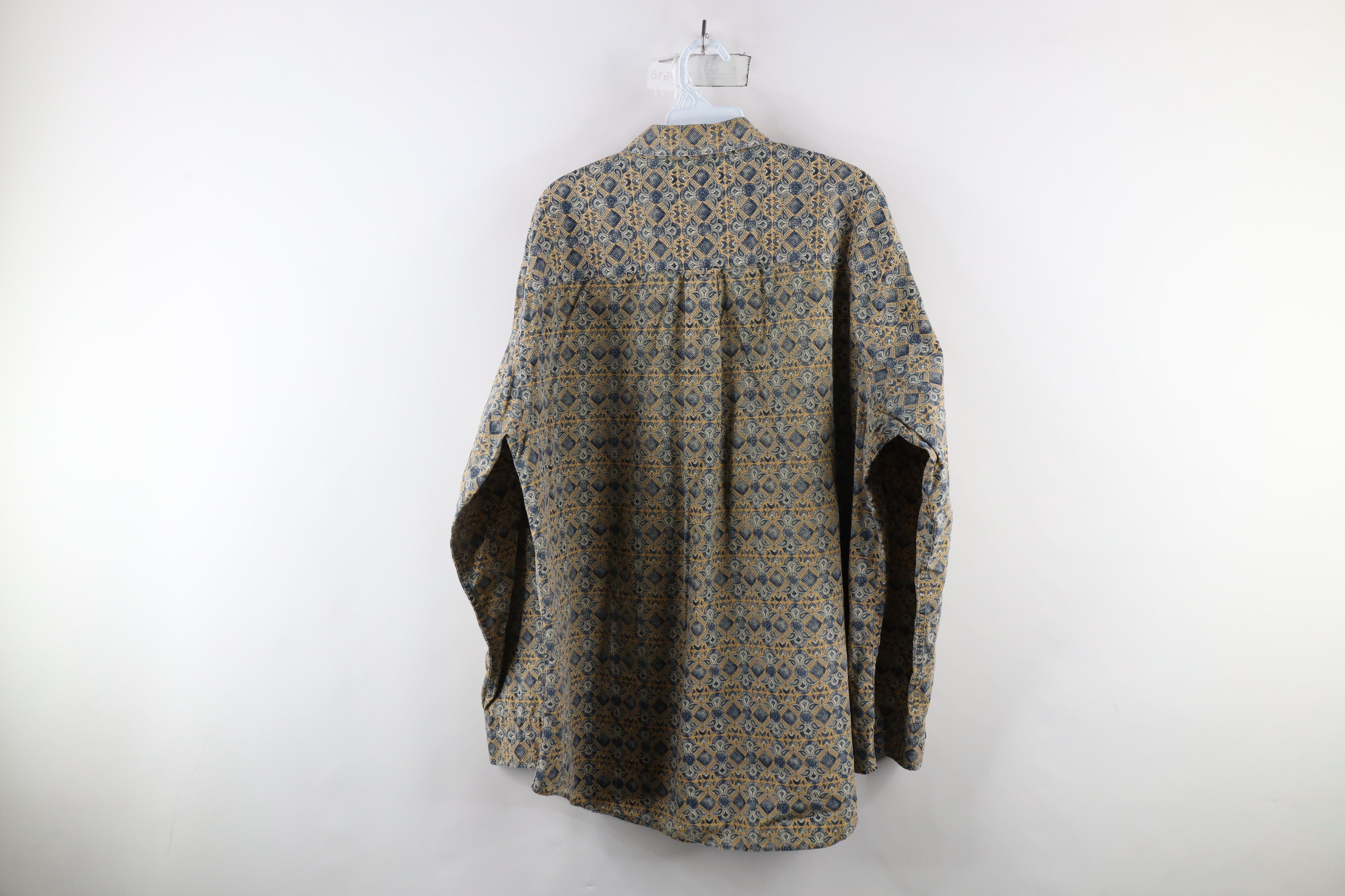 Vintage Vintage 90s Streetwear Geometric Button Down Shirt Cotton Size US XL / EU 56 / 4 - 12 Thumbnail