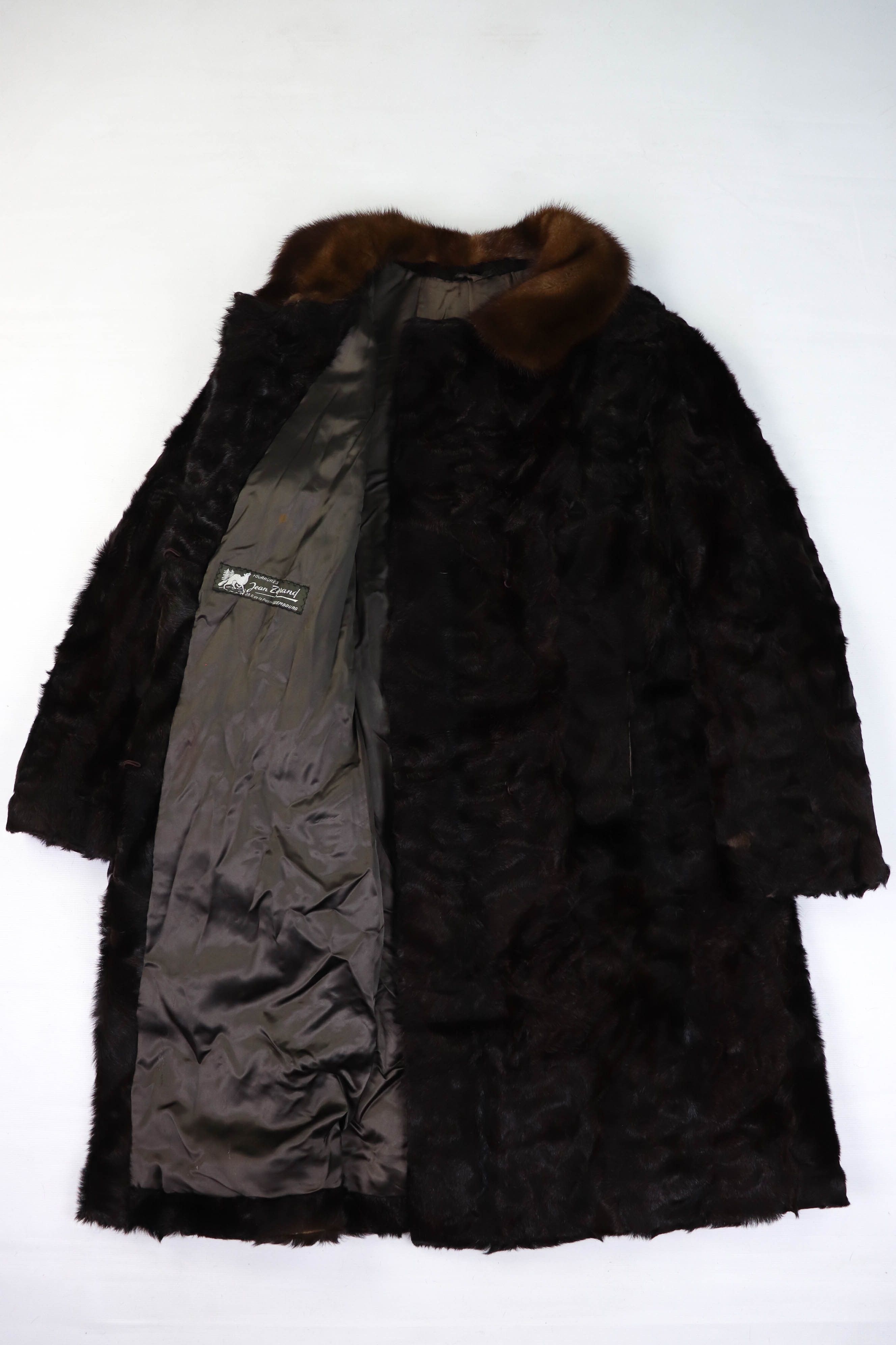 Vintage Vintage Jean Zigrand Fourrures Luxembourg Brown Fur Coat Size XL / US 12-14 / IT 48-50 - 5 Thumbnail
