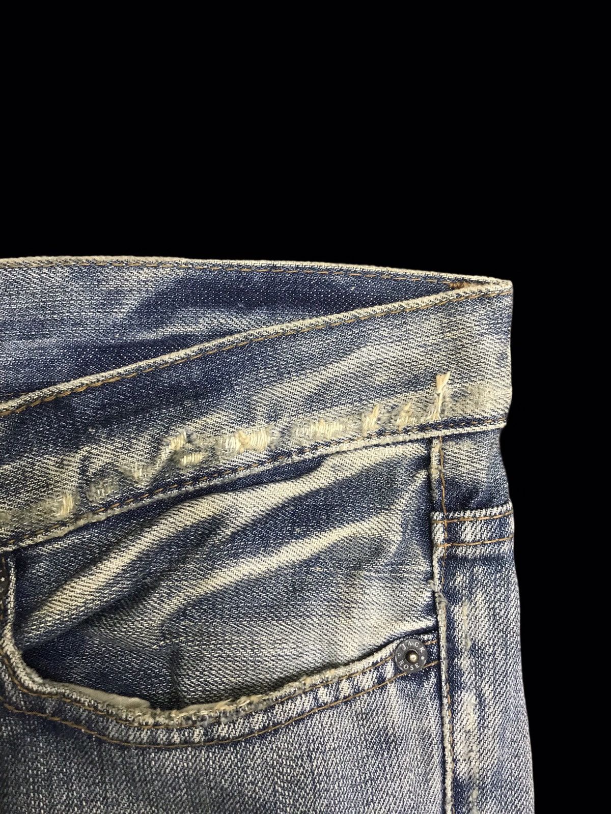 Japanese Brand 💥FLARE💥JackRose Japan Sick Distressed Patchwork Denim F137 Size US 32 / EU 48 - 10 Thumbnail