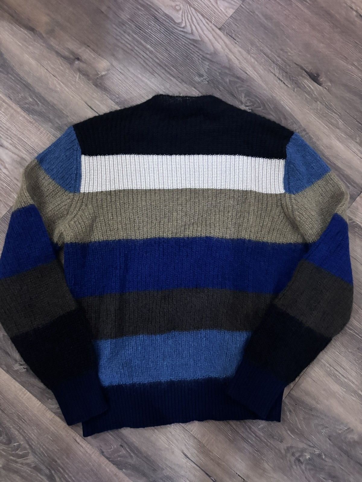 Marni Striped Mohair Sweater Size US XL / EU 56 / 4 - 4 Thumbnail