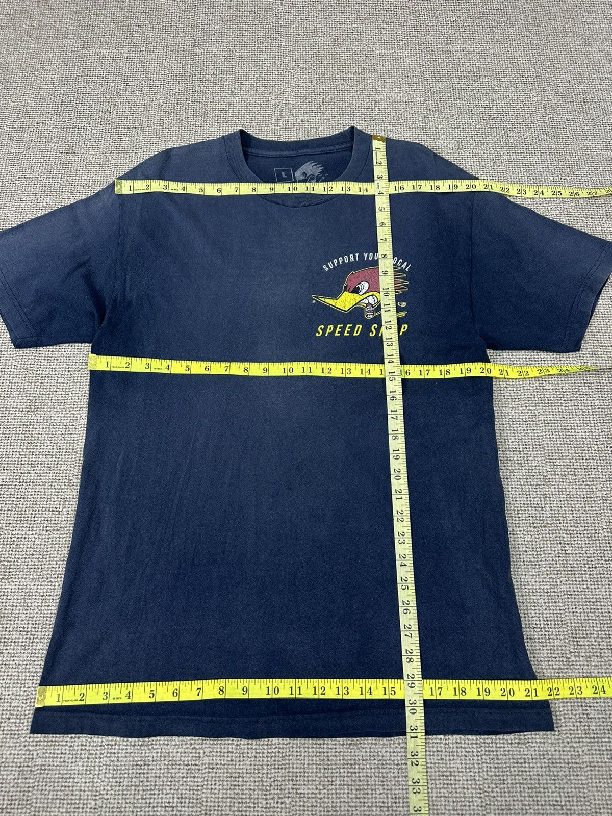 Vintage Vintage Sun Faded Speed Shop Racing Tshirt A1004 Size US L / EU 52-54 / 3 - 5 Thumbnail