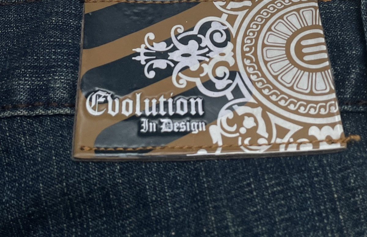 Japanese Brand × Vintage Rare Design Vintage Brand Evolution Baggy Jeans 2000s Size US 34 / EU 50 - 10 Thumbnail