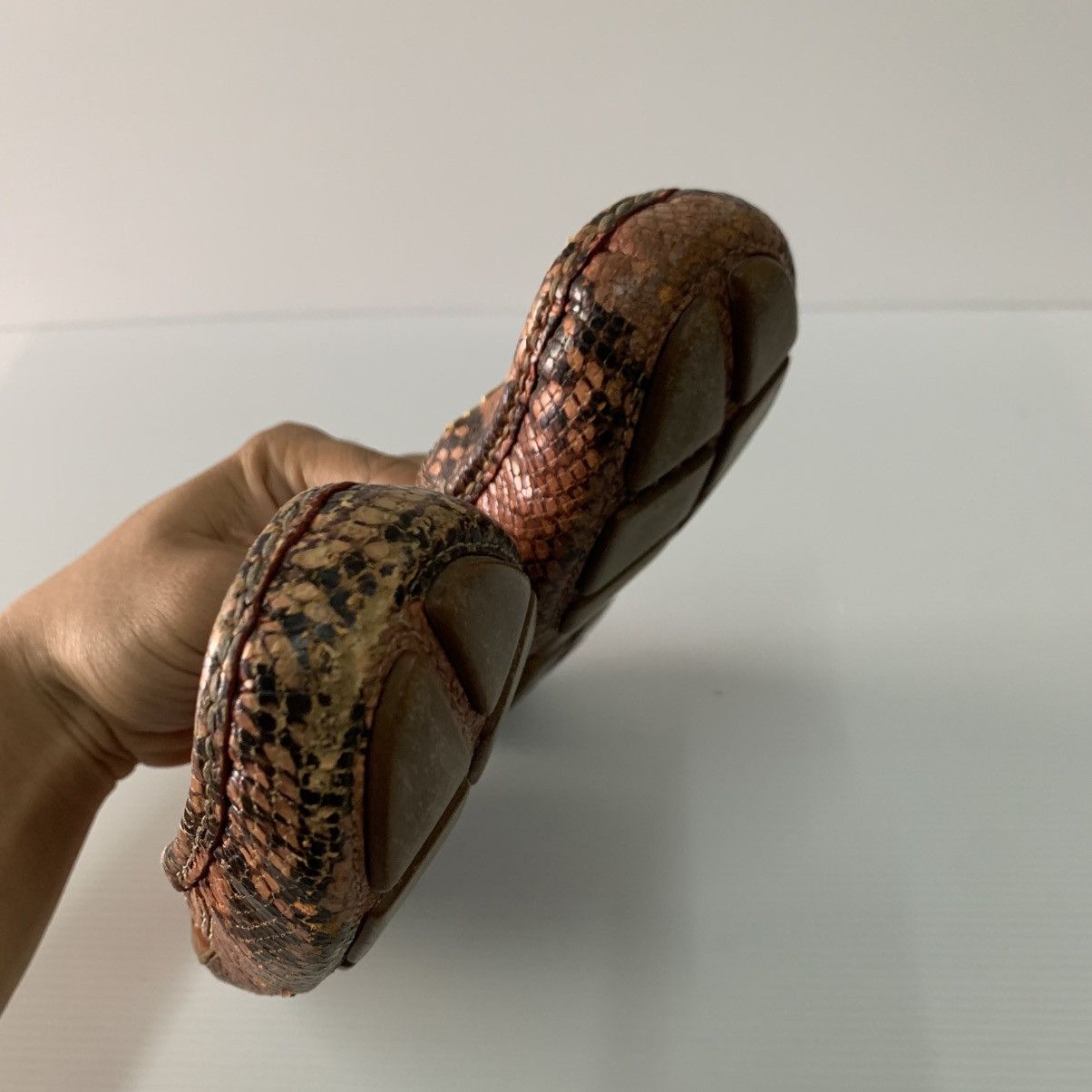 Prada Prada Leather Snake Flats Shoes Size US 10 / IT 40 - 5 Thumbnail