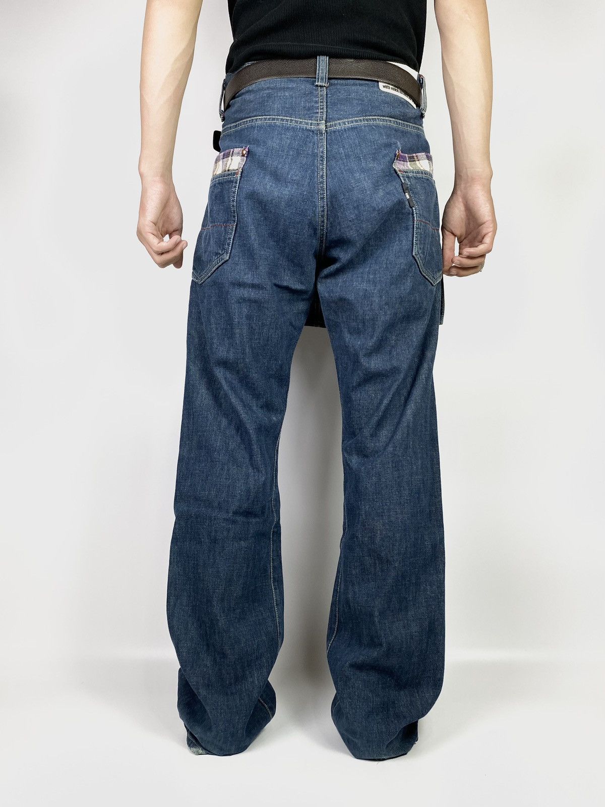 Hysteric Glamour × If Six Was Nine × Japanese Brand Concave attempt jeans tartan double layers pant 32x31 Size US 33 - 5 Thumbnail