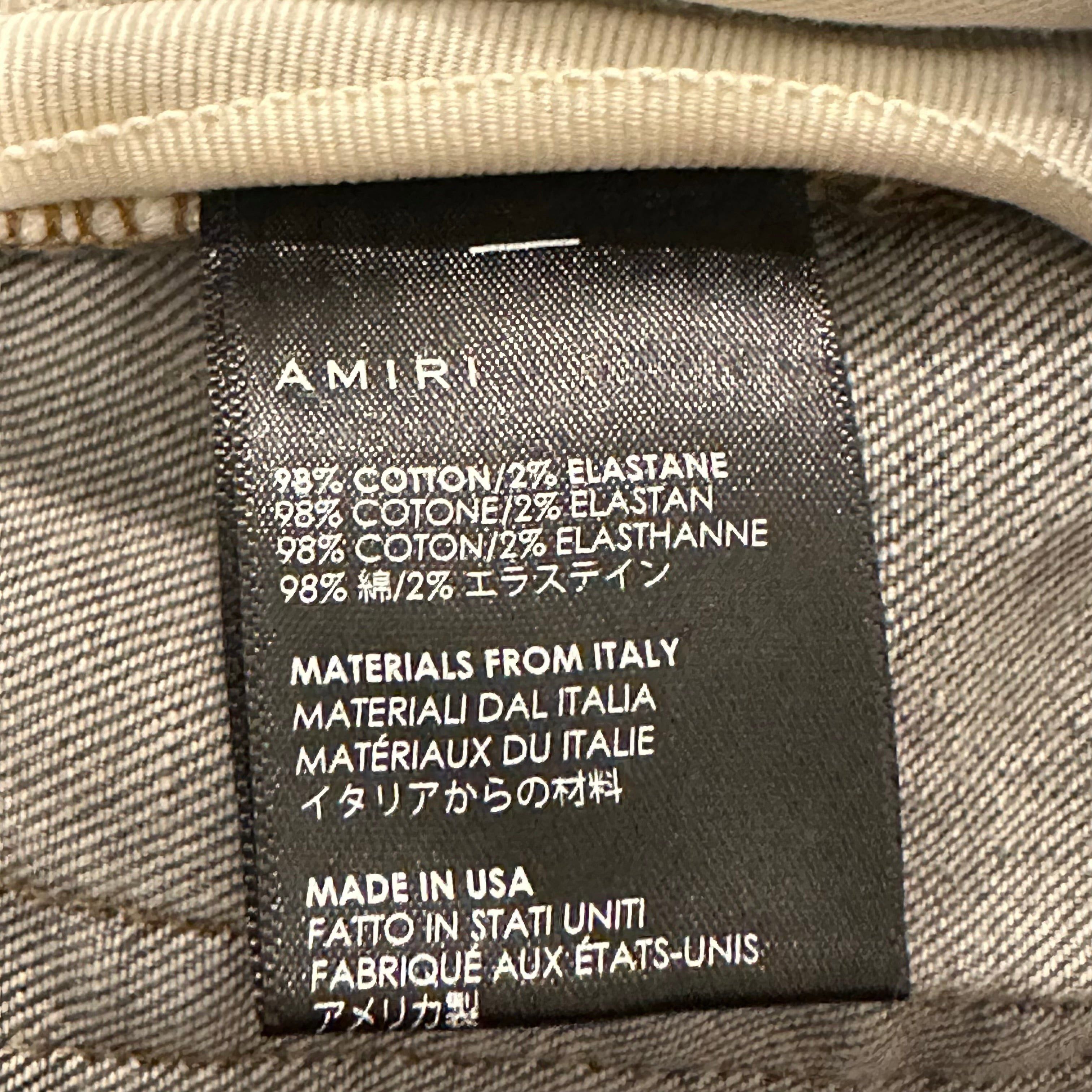 Amiri Amiri Plain Grey Denim Jeans Sz 36 Size US 36 / EU 52 - 6 Thumbnail