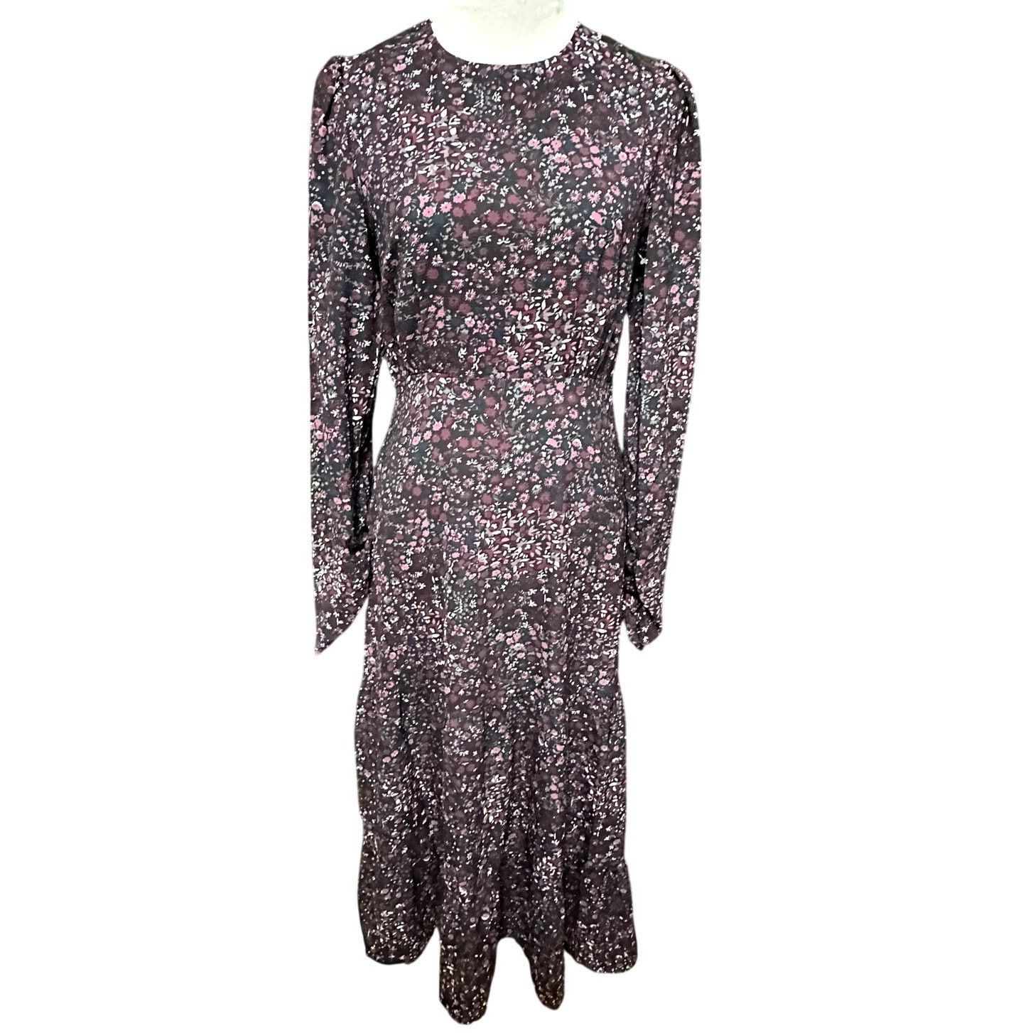 Other Area Stars Midi Dress Tiered Floral Open Back Multicolor S Size S / US 4 / IT 40 - 3 Thumbnail
