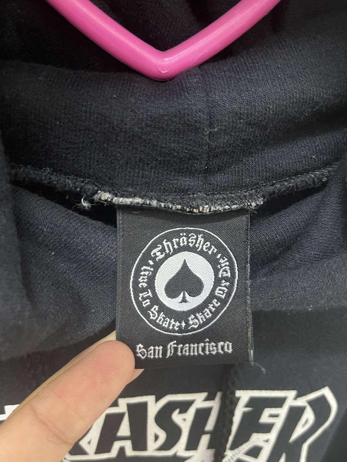 Thrasher Rare Vintage THRASHER 666 Pentagram Skate Hoodie Size US L / EU 52-54 / 3 - 3 Thumbnail