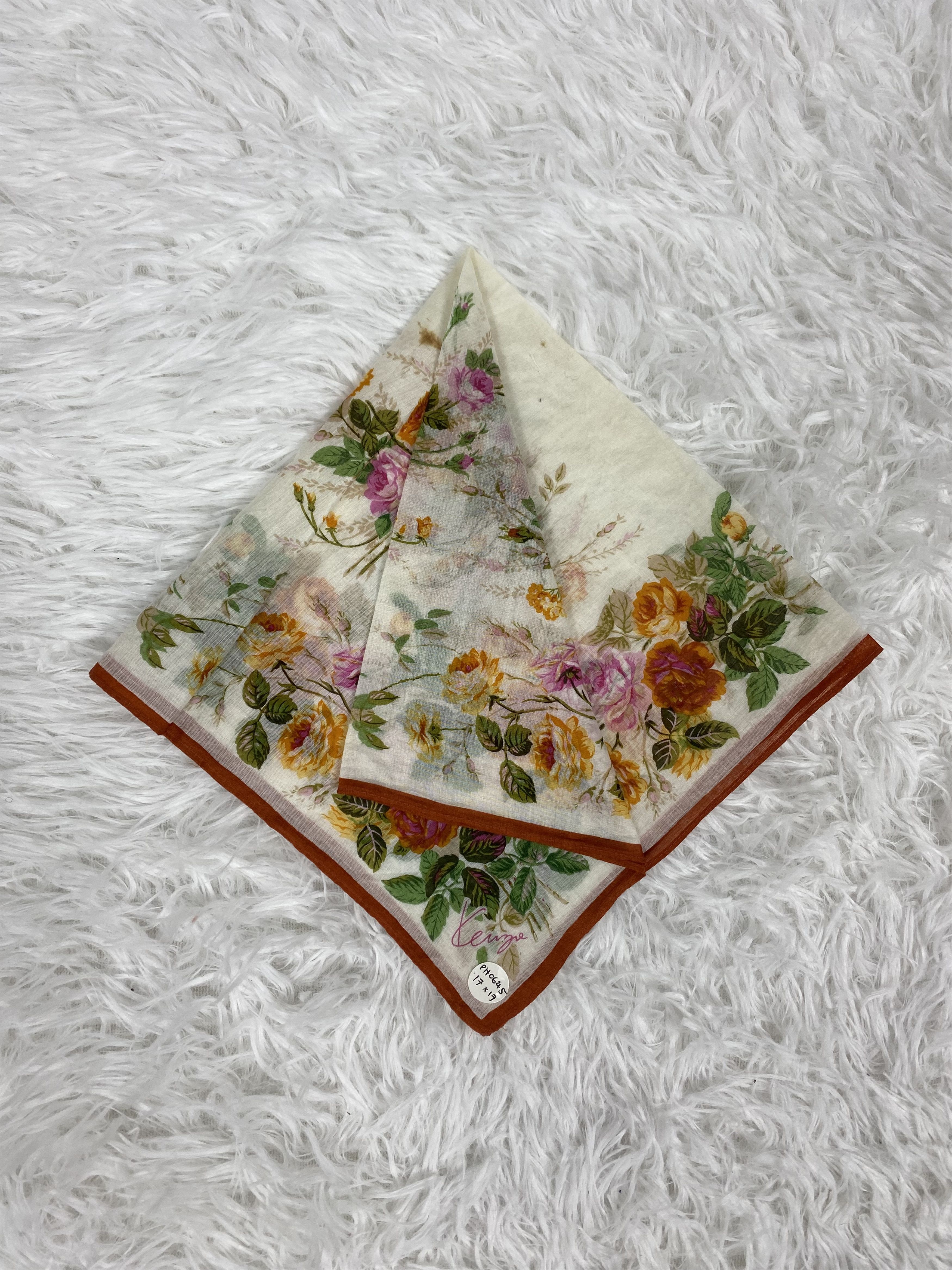 Kenzo × Vintage Vintage Kenzo Handkerchief Neckerchief PH0645 Size ONE SIZE - 1 Thumbnail