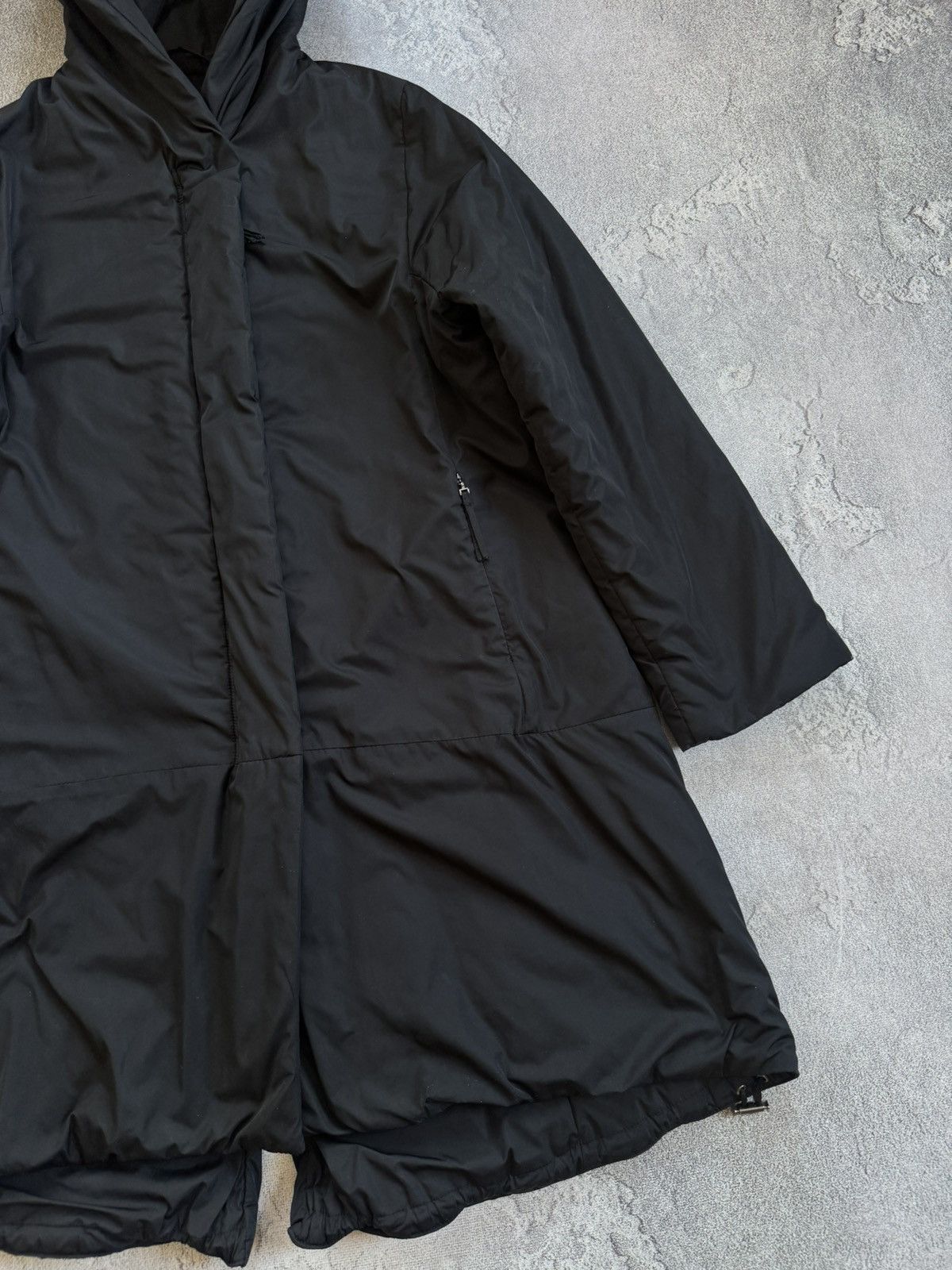 OSKA Oska 1size black jacket hooded coat zip avantgarde relaxed Size S / US 4 / IT 40 - 10 Thumbnail