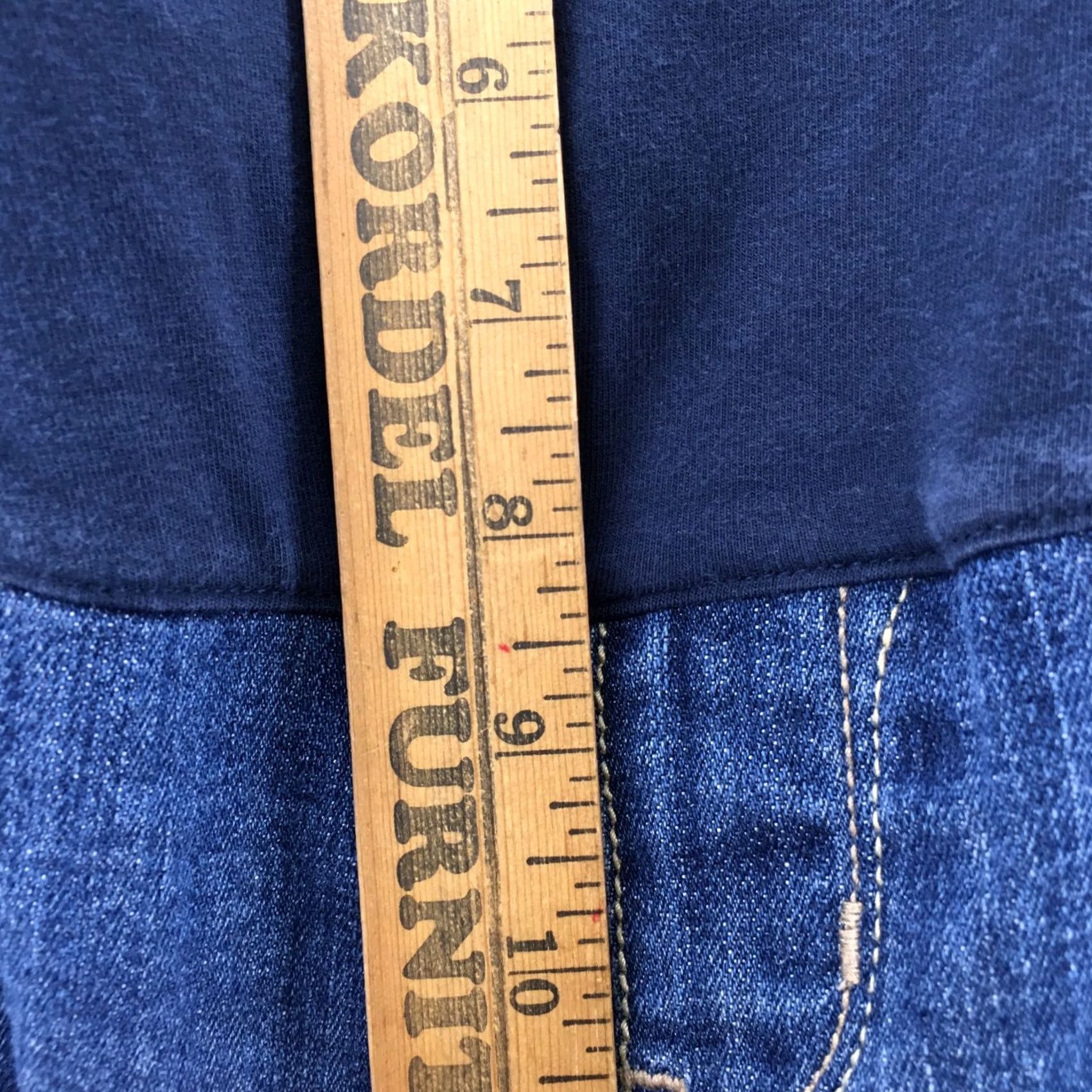 Old Navy Old Navy Maternity Jeans Flared Womens 12R Blue Denim Low Rise 36x31 Regular Inseam 31 Denim Flats Pockets Women Jeans Size 34" / US 12 / IT 48 - 7 Thumbnail