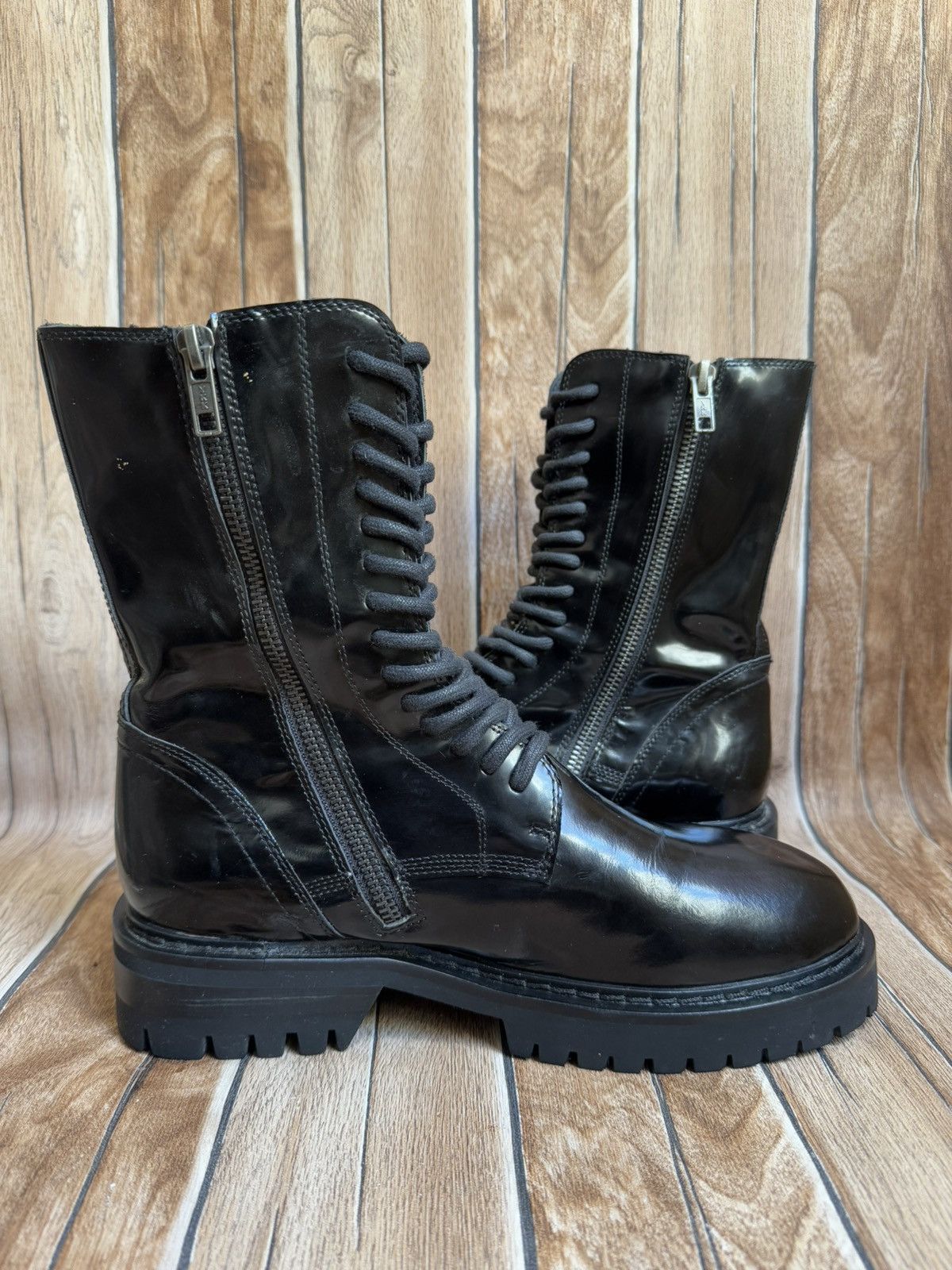 Ann Demeulemeester Patent leather ALEC boots Size US 9 / IT 39 - 6 Thumbnail
