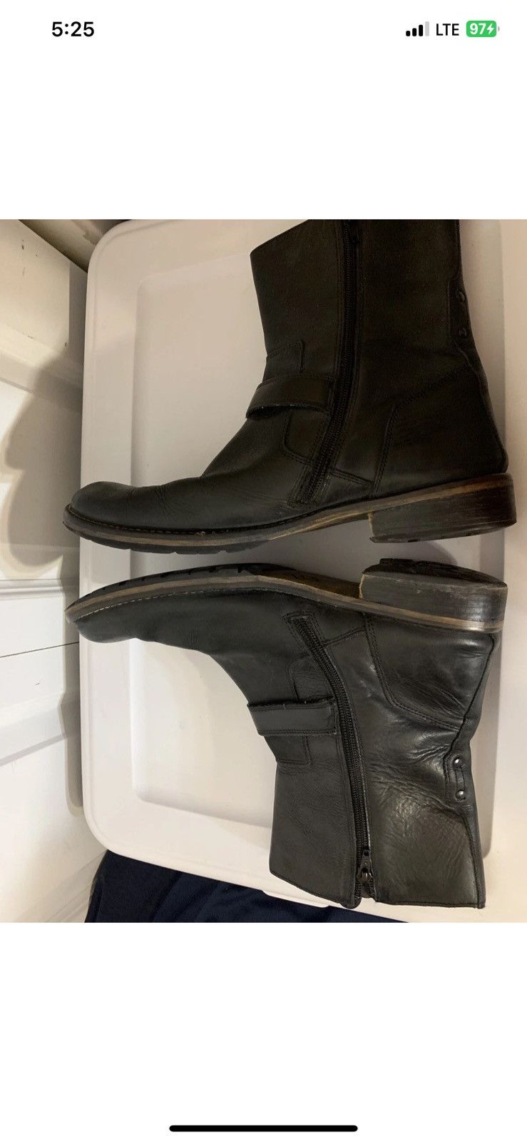 Other Red Tape Men's 10.5 Salisbury Black Leather Side Zip Boots Size US 10.5 / EU 43-44 - 8 Thumbnail