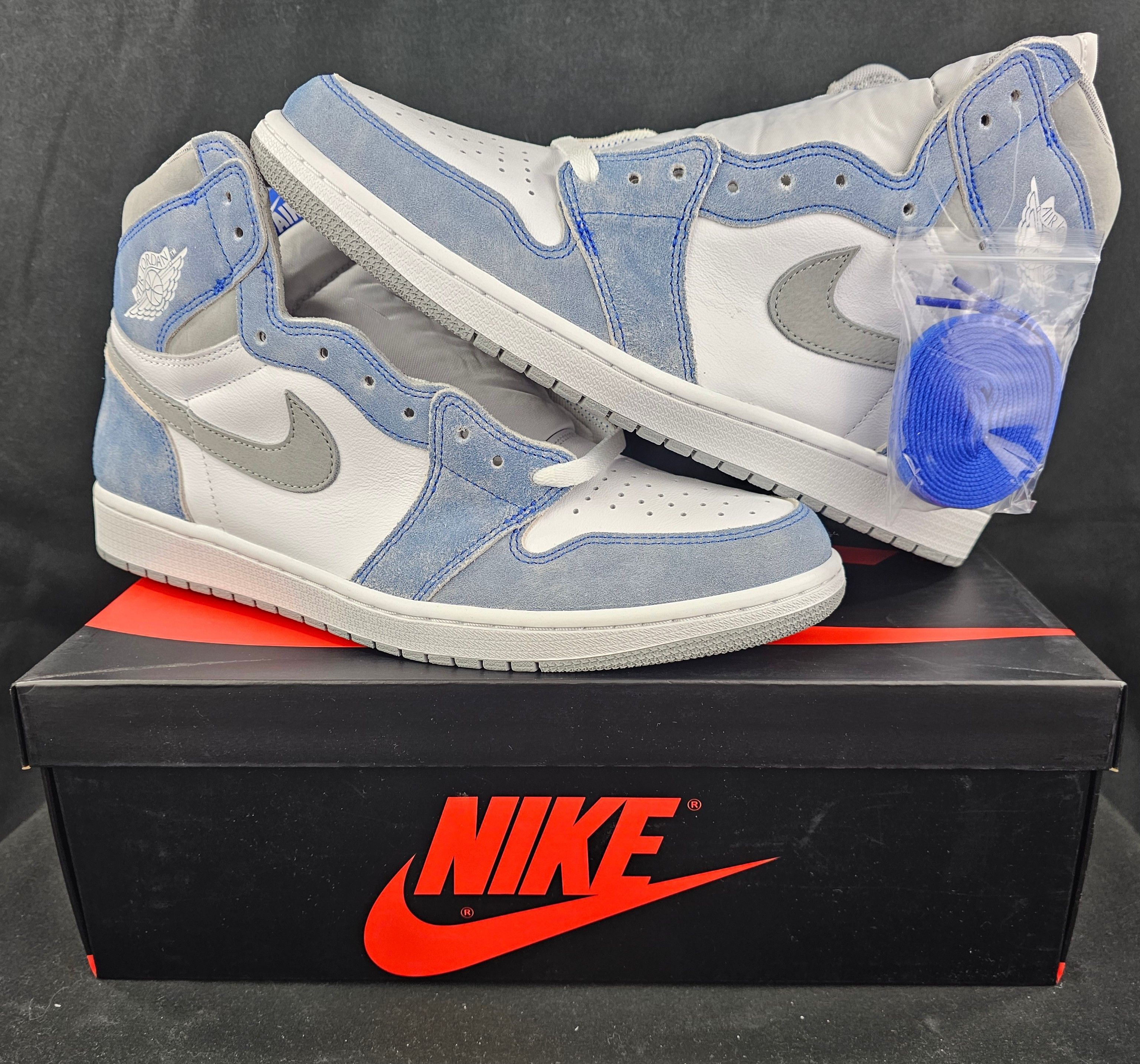 Nike Air Jordan Retro High OG Hyper Royal Smoke Grey Men's