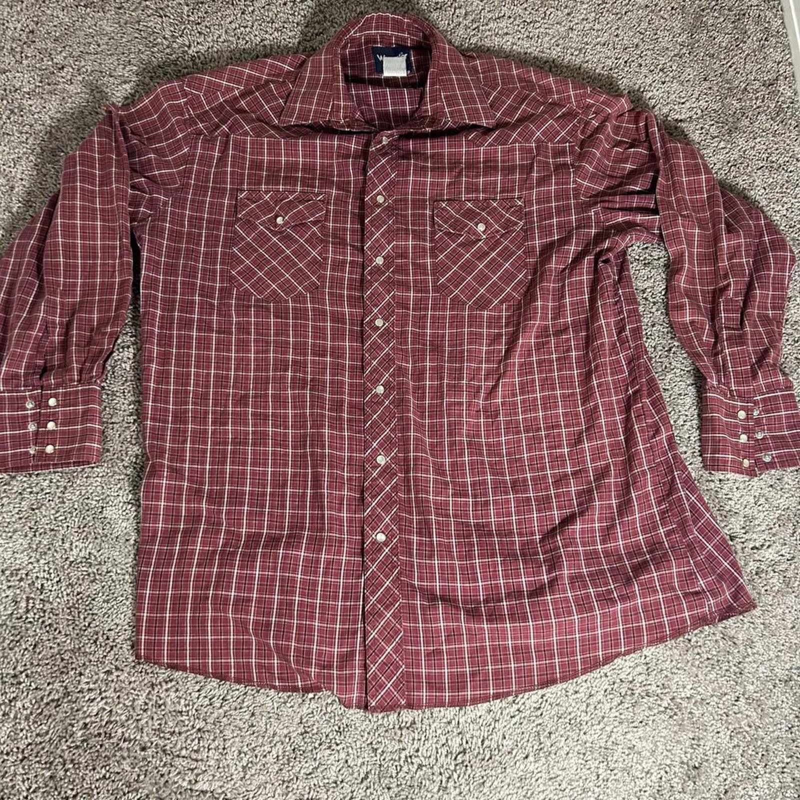 Wrangler Wrangler plaid button up Size US XL / EU 56 / 4 - 1 Thumbnail