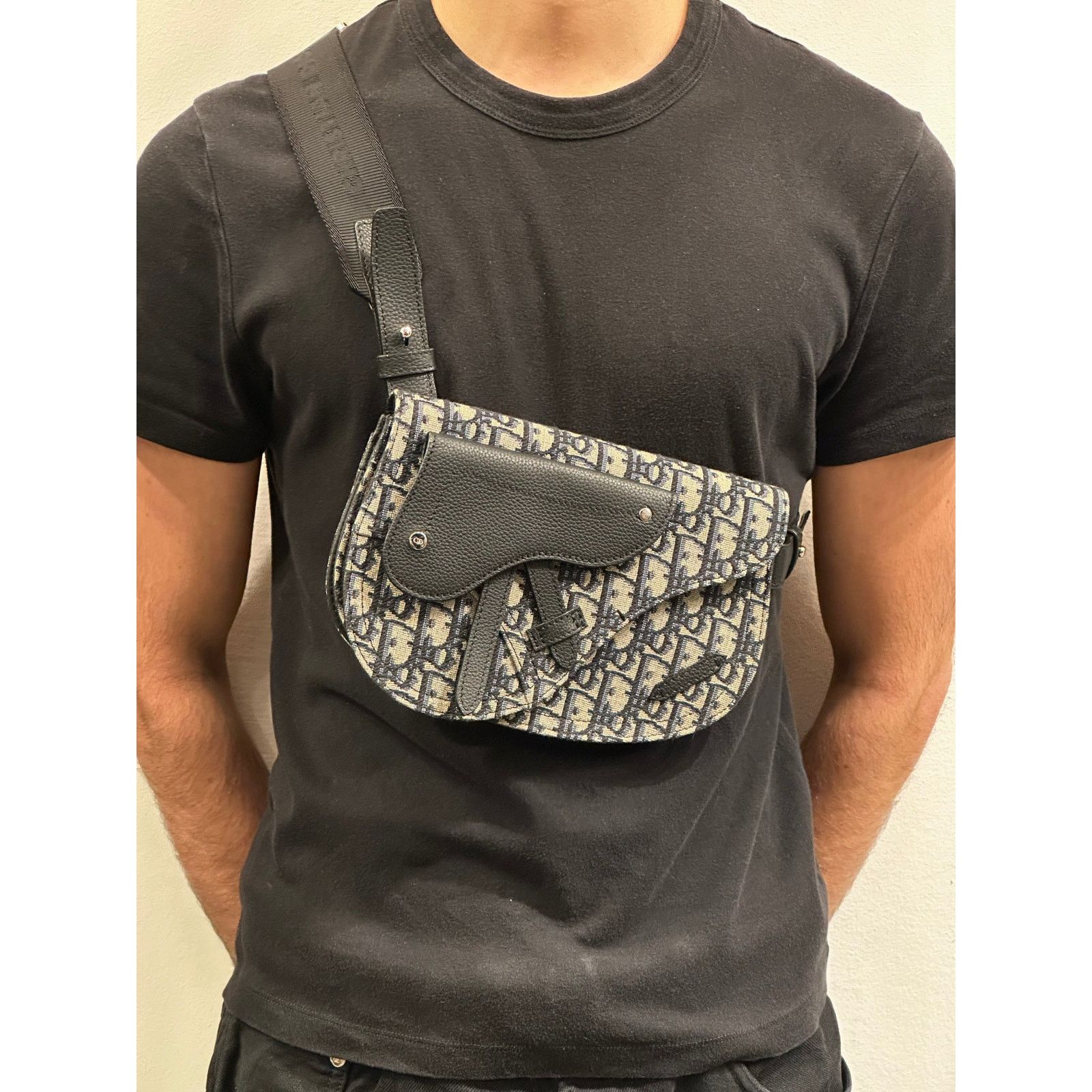 Dior 2021 Dior saddle messenger pouch in oblique jacquard Size ONE SIZE - 1 Thumbnail