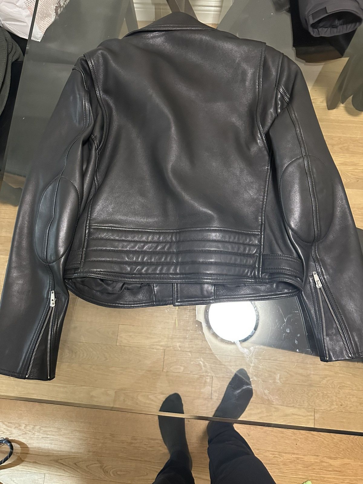 The Kooples The Kooples Black Leather Jacket Size US XL / EU 56 / 4 - 2 Thumbnail