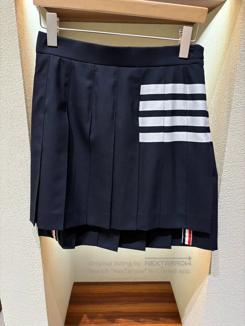 Thom Browne Thom Browne Dark blue logo skirt Size 26" / US 2 / IT 38 - 1 Thumbnail