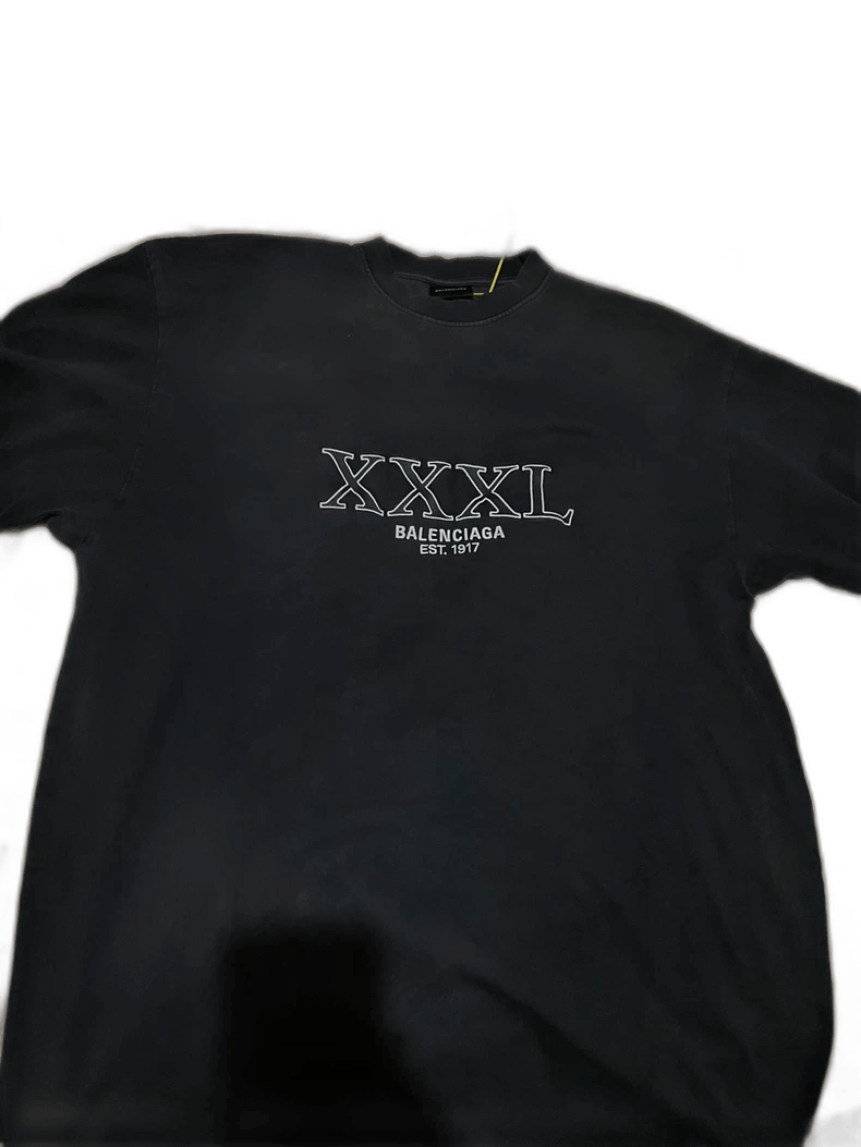 Balenciaga balenciaga 3xl black short sleeve Size US S / EU 44-46 / 1 - 1 Thumbnail