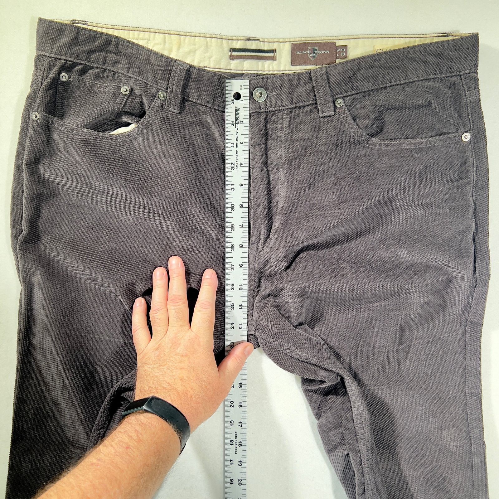 Black Brown 1826 Black Brown 1826 Waffeled Corduroy Men's 40W 30L CLASSIC FIT Size US 40 / EU 56 - 8 Thumbnail