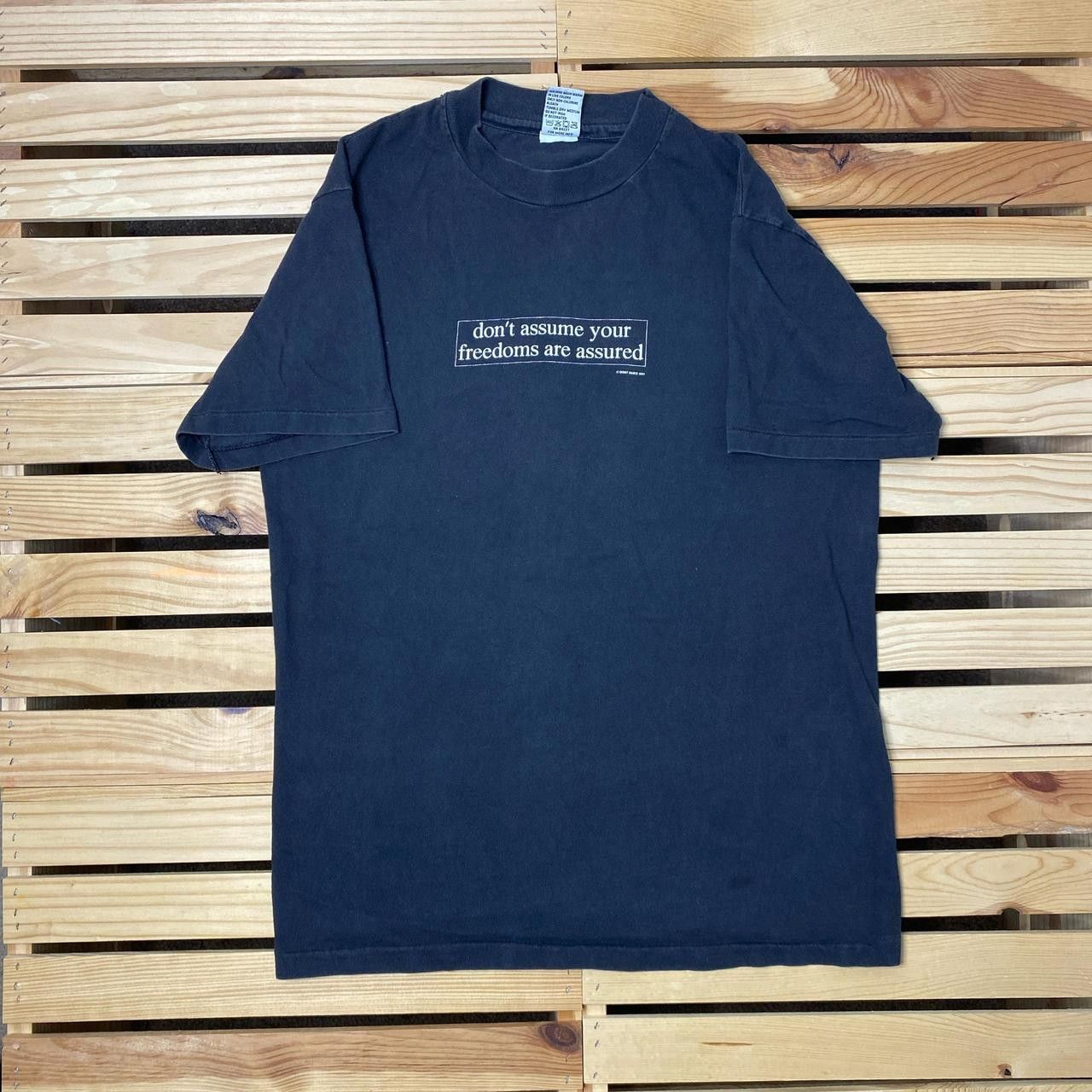 Other Vintage Don't Panic Black Box Logo Political Tee Size Medium Size US M / EU 48-50 / 2 - 1 Thumbnail