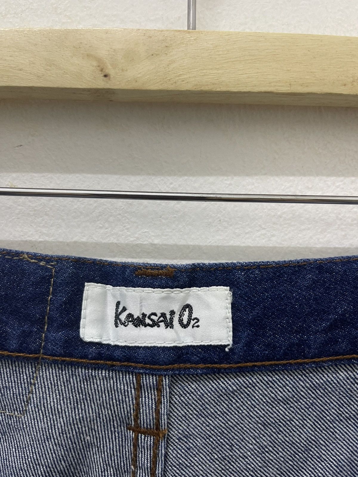 Kansai Yamamoto Rare Vintage KANSAI O2 Japan Designer Denim Size US 26 / EU 42 - 13 Thumbnail