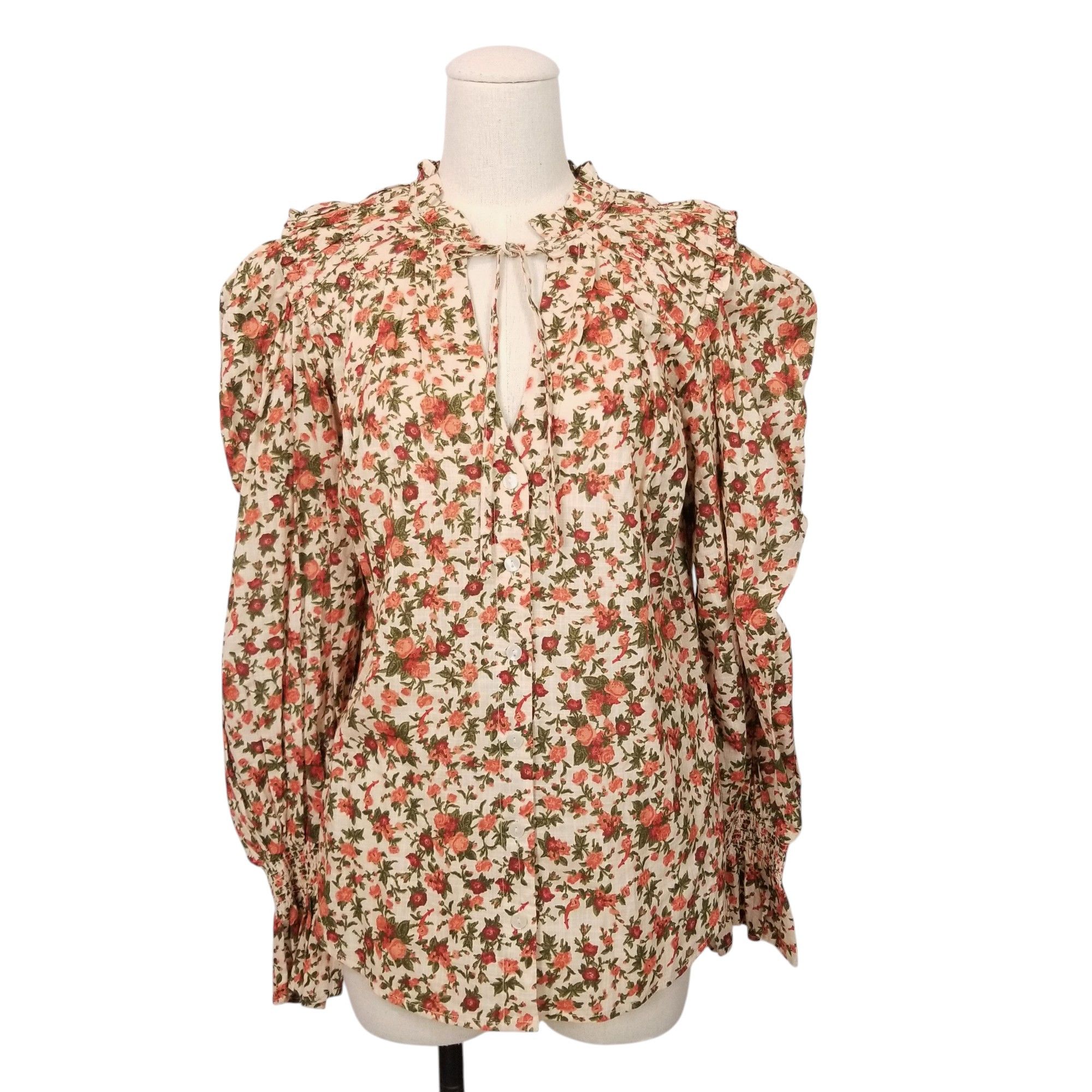Free People Meant To Be Blouse Vintage Combo Floral Size S / US 4 / IT 40 - 1 Thumbnail