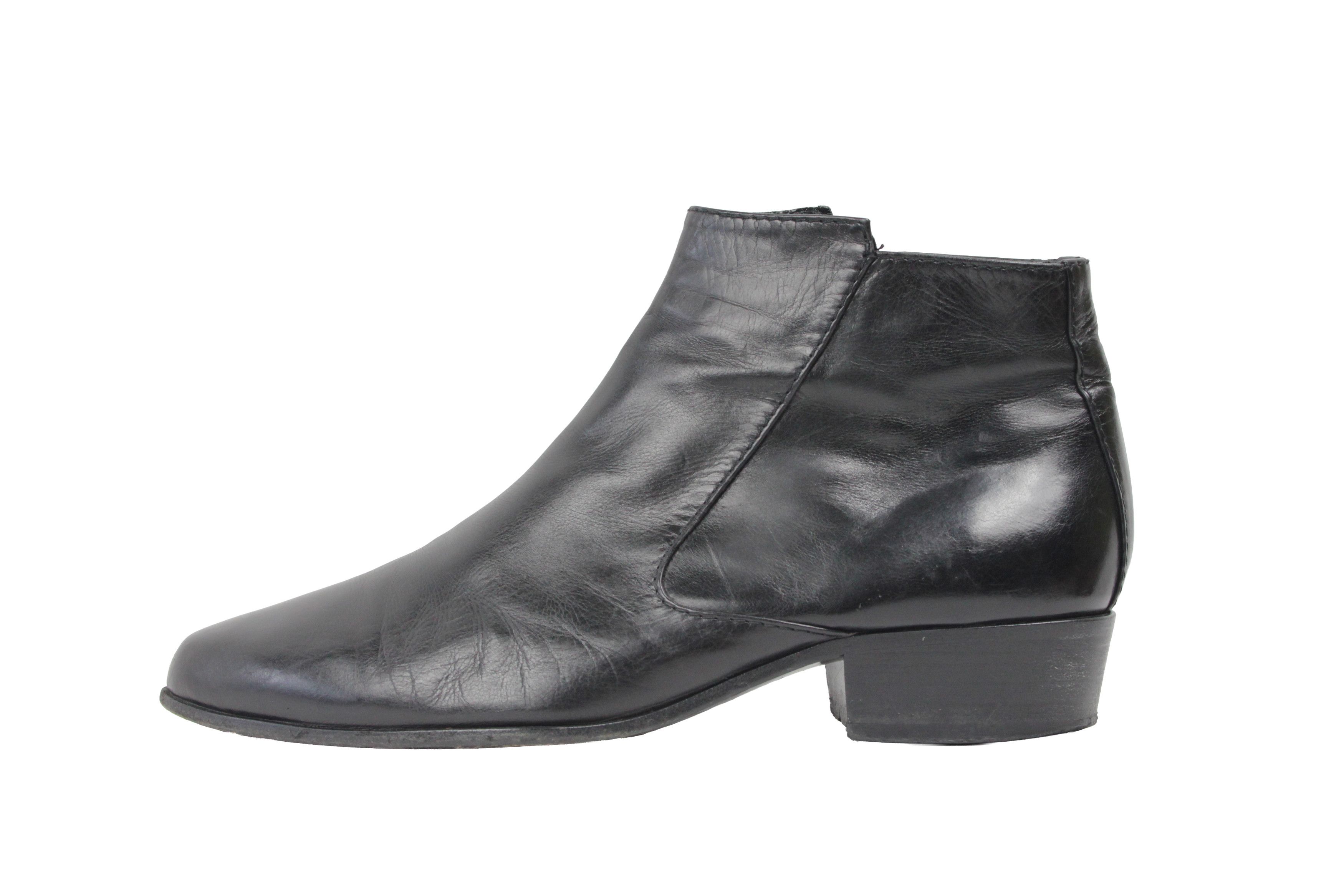 Veronique Branquinho Biker Leather Side Zip Cossack Boots Size US 10 / IT 40 - 2 Thumbnail