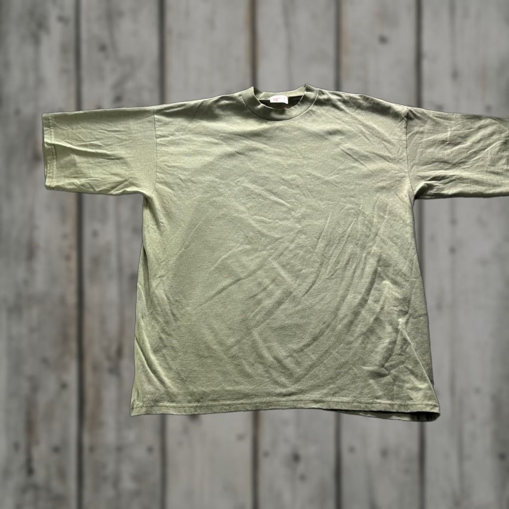 Vintage VINTAGE Sunbelt Shirt Mens XL Green Blank Plain Crewneck Oversized Basic 90s Tee Size US XL / EU 56 / 4 - 1 Thumbnail